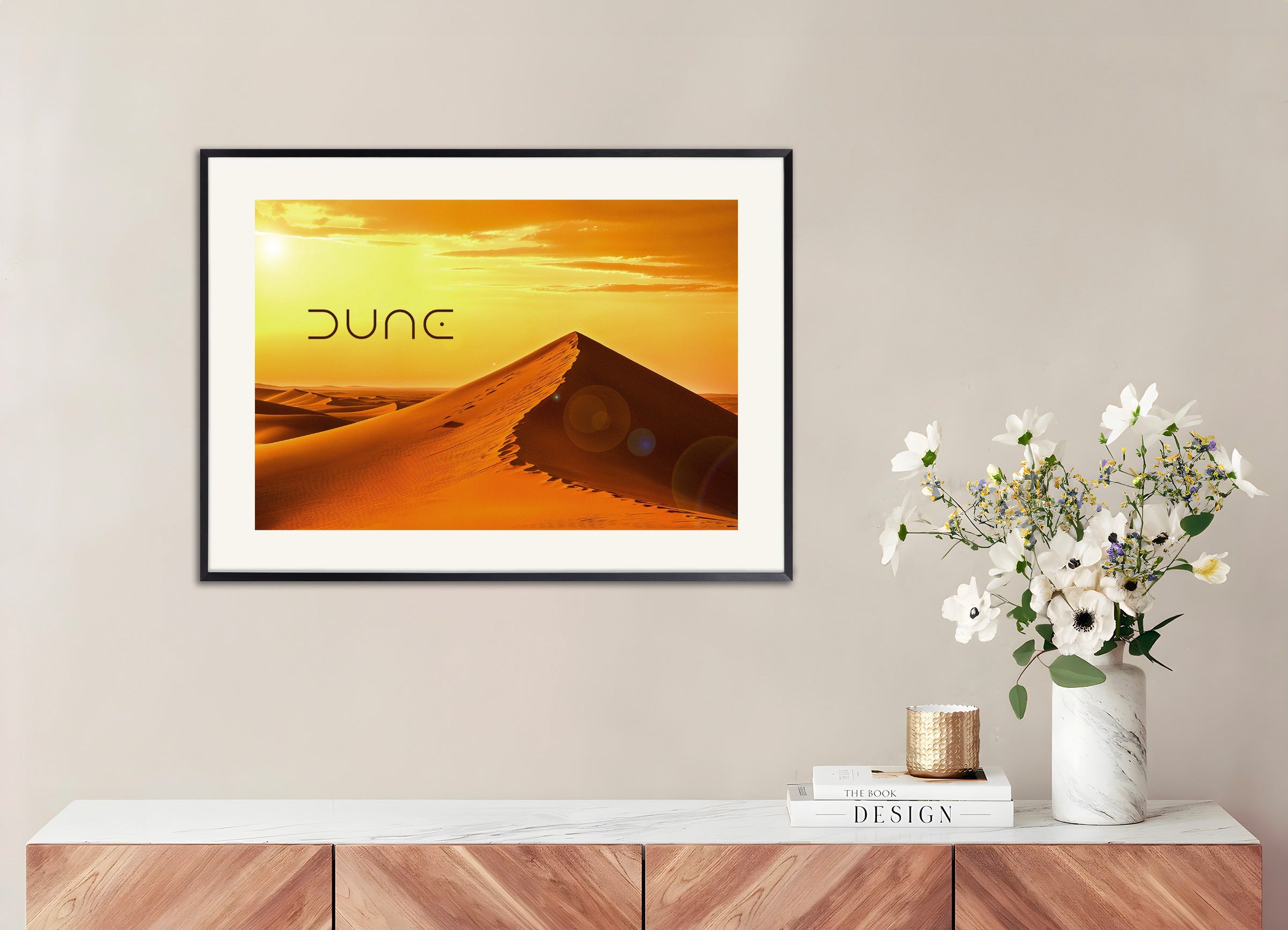 Poster with metal frame: Dune (Frank Herbert), Arrakis