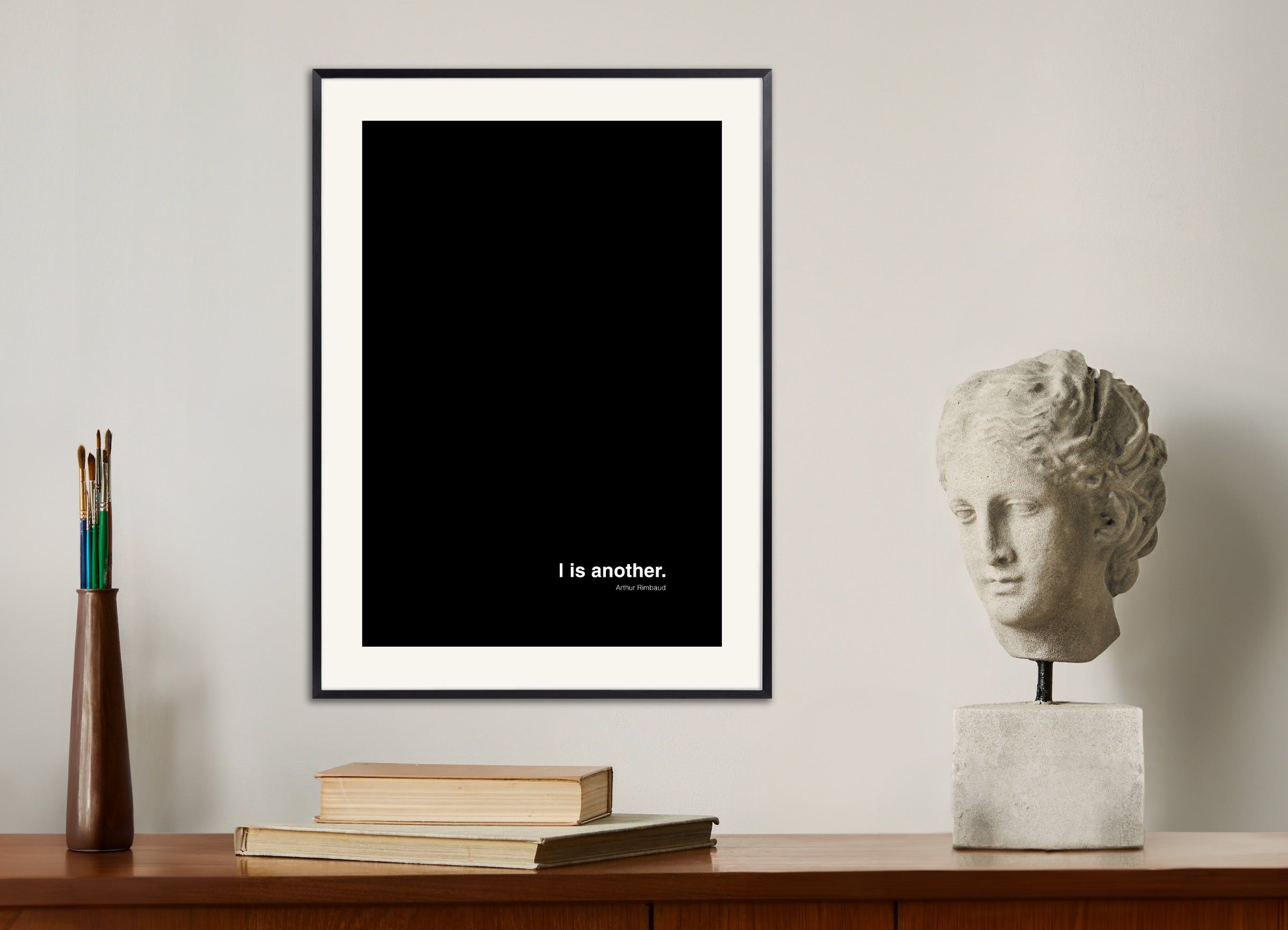 Poster with metal frame: I is another - Arthur Rimbaud