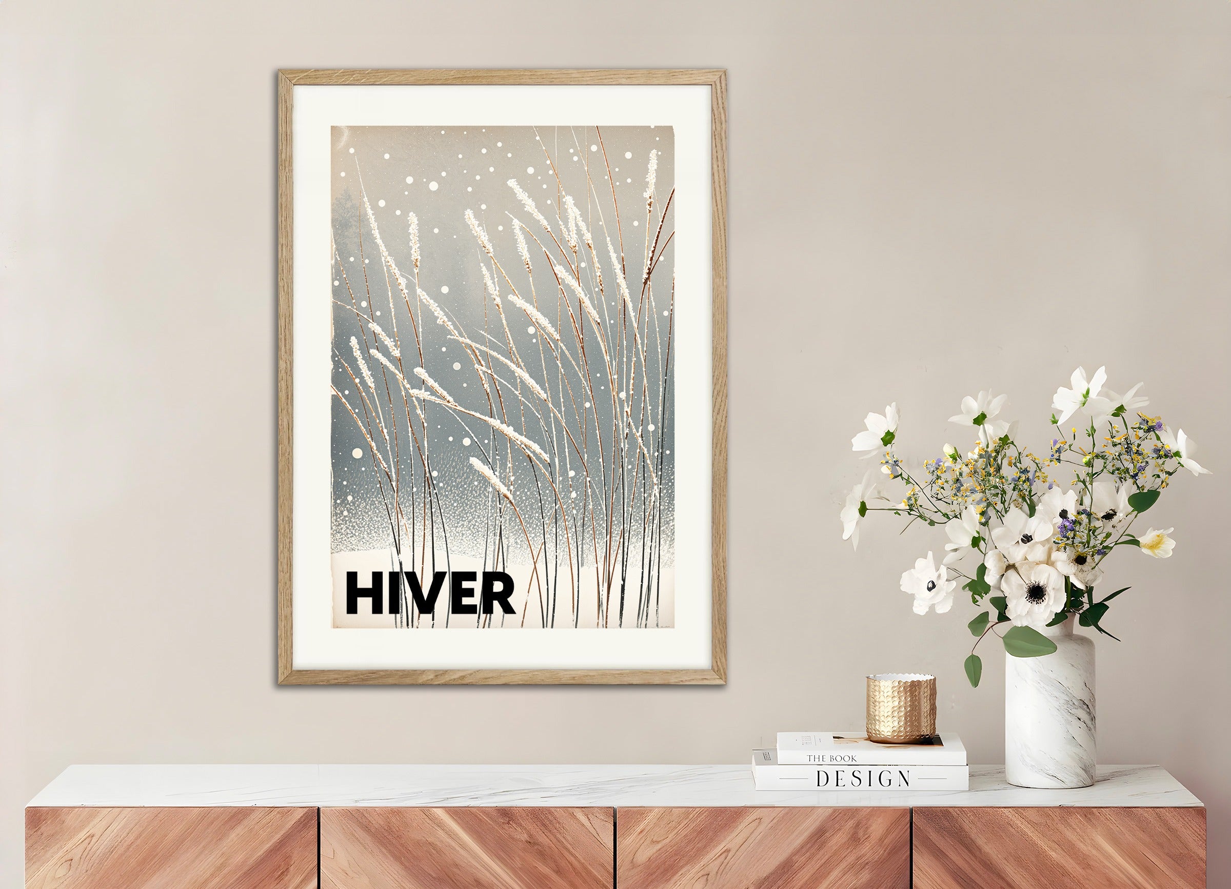 Poster with wood frame: Winter