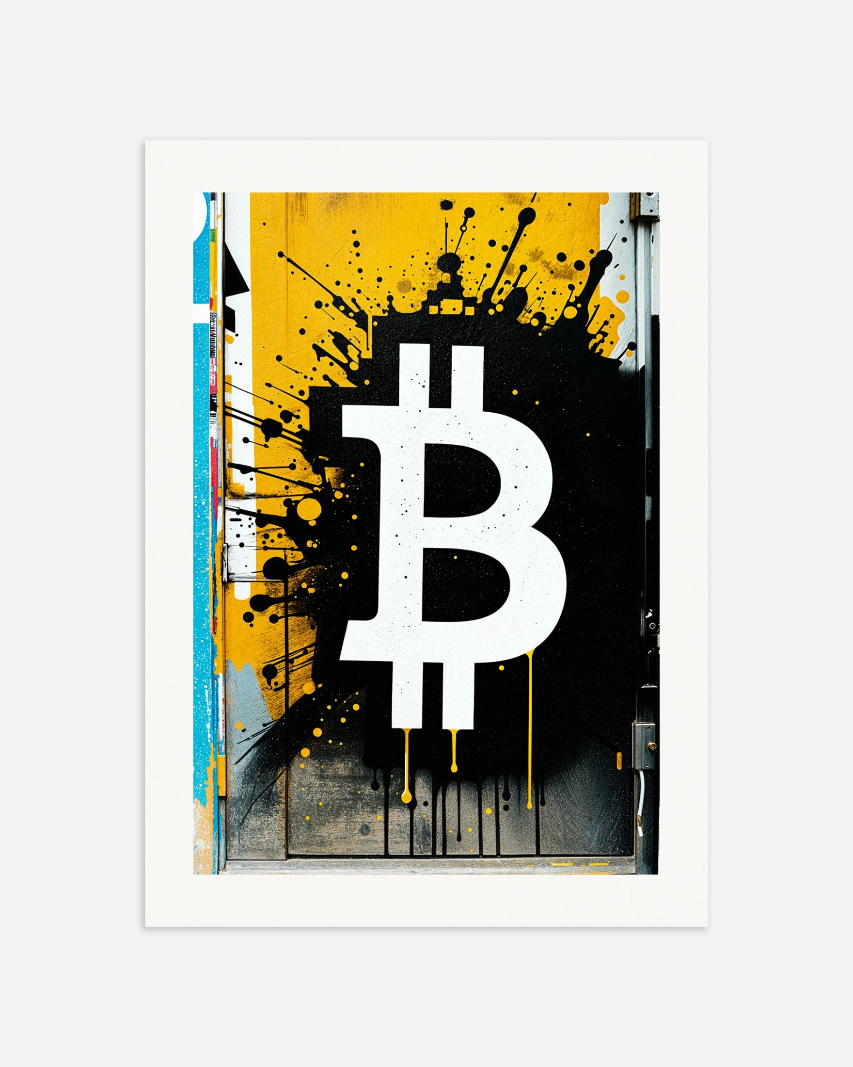 Poster: Bitcoin, Street Art Wall, none