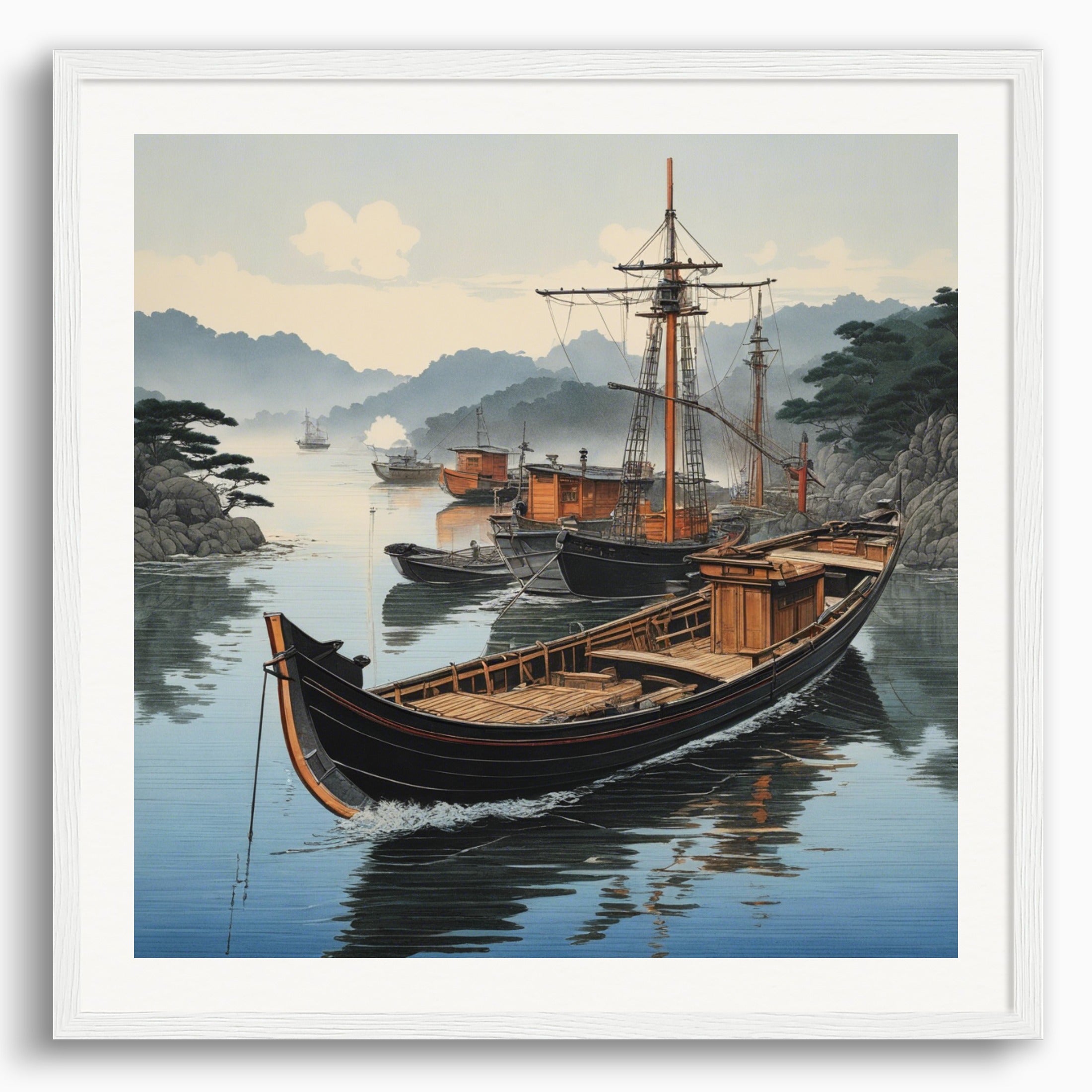 Poster: Hashiguchi Goyō, Bateau