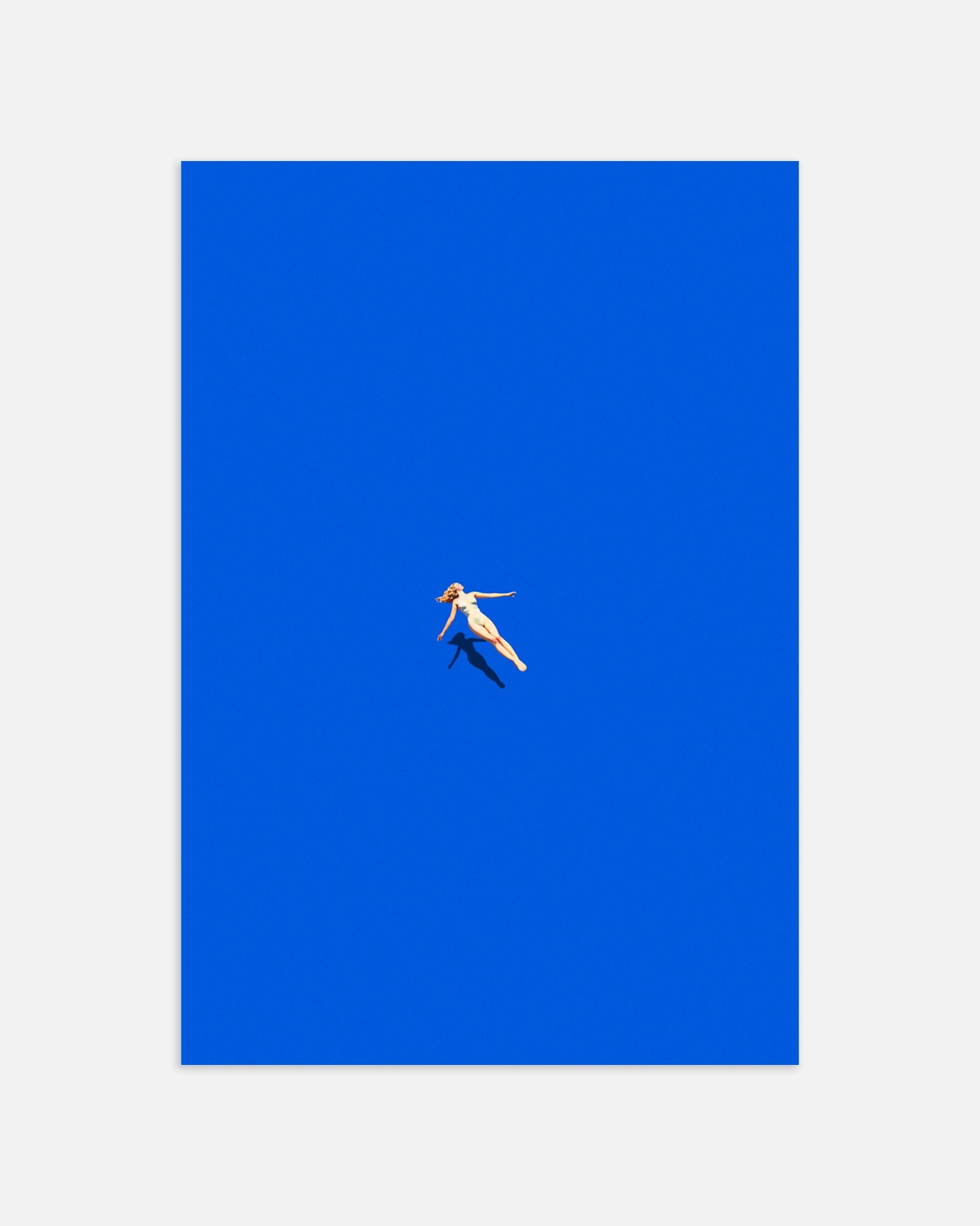 Poster: Woman floating on water, SPA poster, none