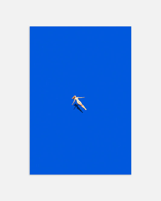 Poster: Woman floating on water, SPA poster, none