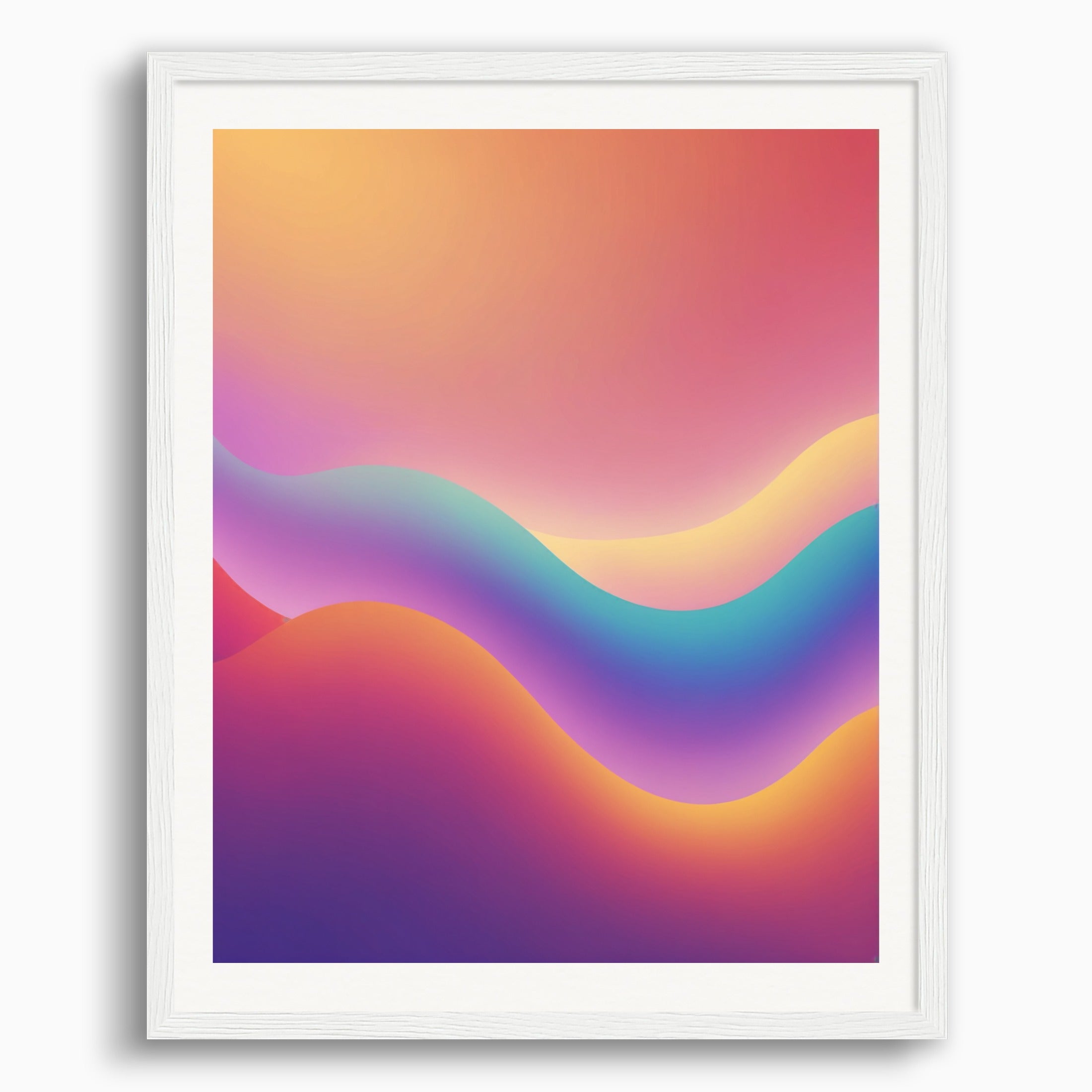 Poster: Abstract gradient with a soft, blurred effect, and colors blending seamlessly., Minimalistic and calming, with a warm, glowing ambiance.