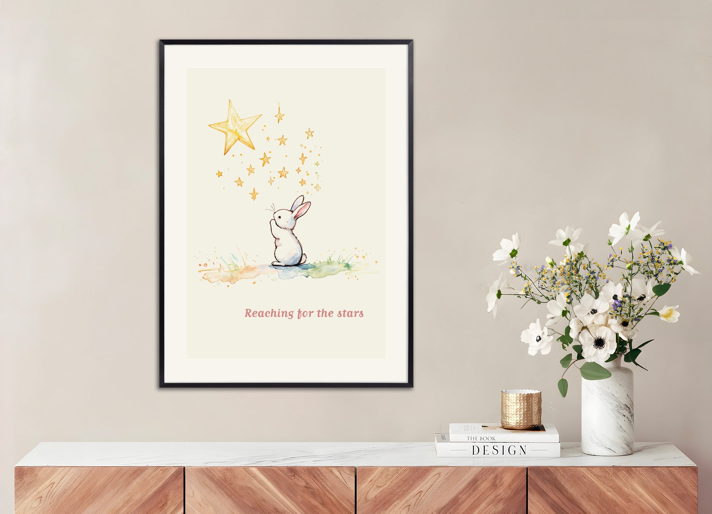 Poster with metal frame: Reaching for the Stars