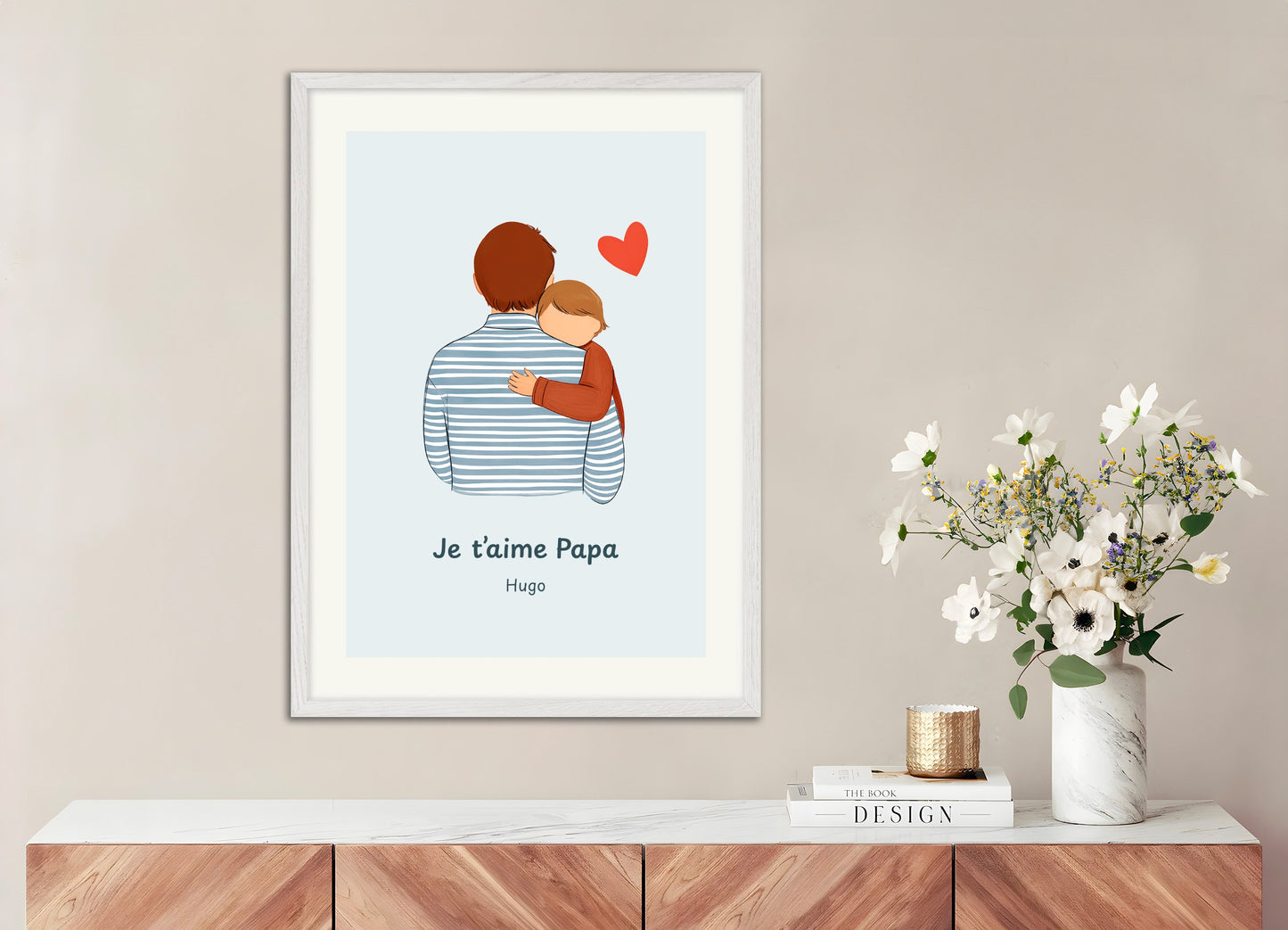 Poster with wood frame: Father's Day, Dad Poster