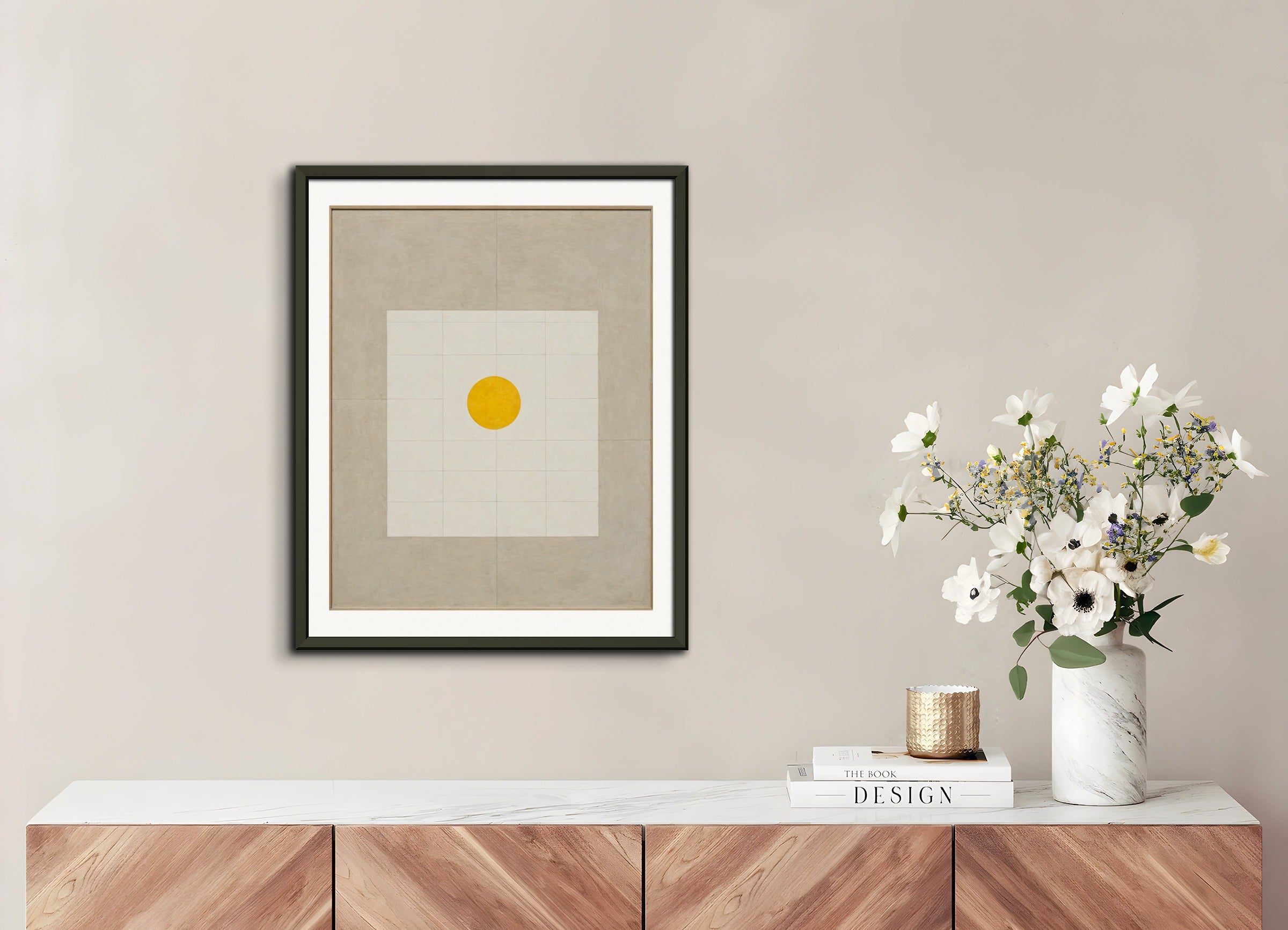 Poster with metal frame: Canadian Abstract Expressionism, Sun