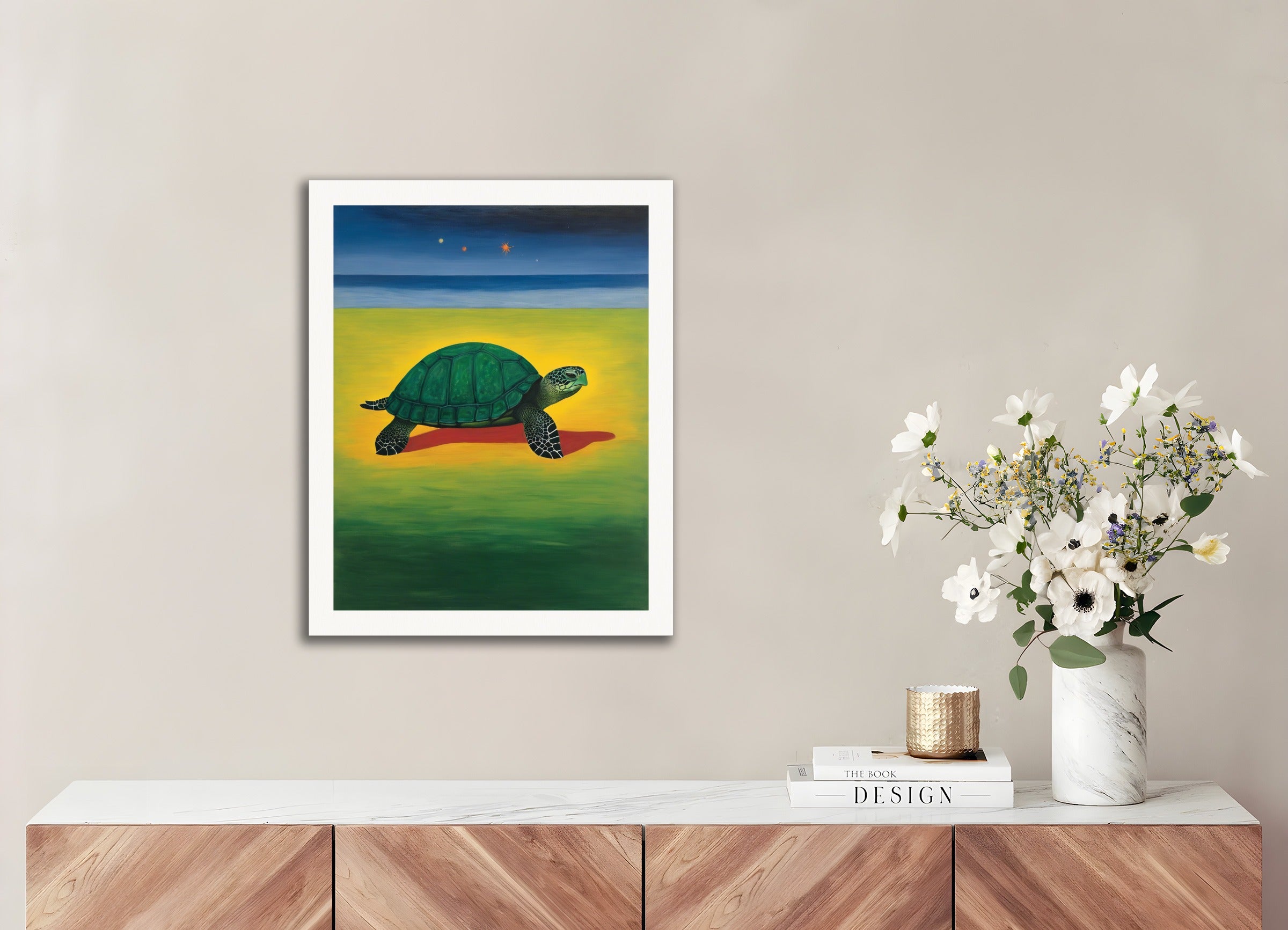 Poster: Scottish painting of abstract expressionism, Tortoise