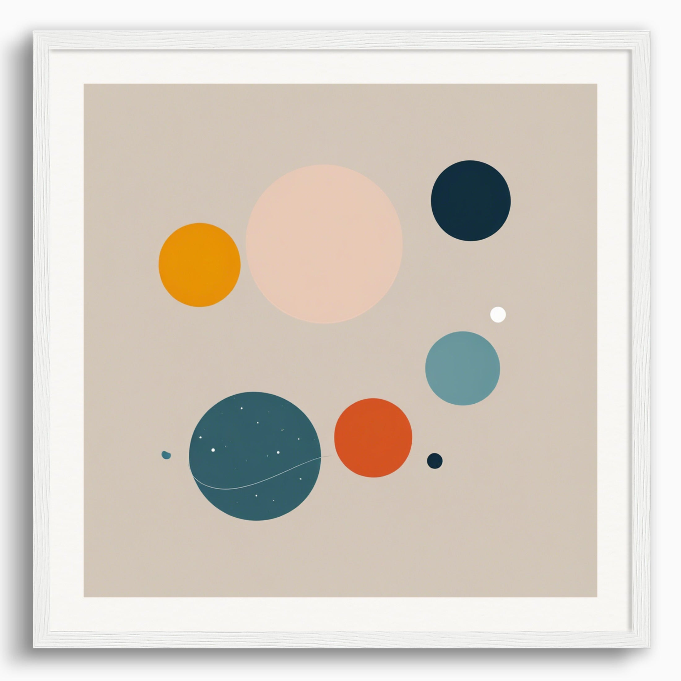 Poster: Abstract minimalist art, Astronomy