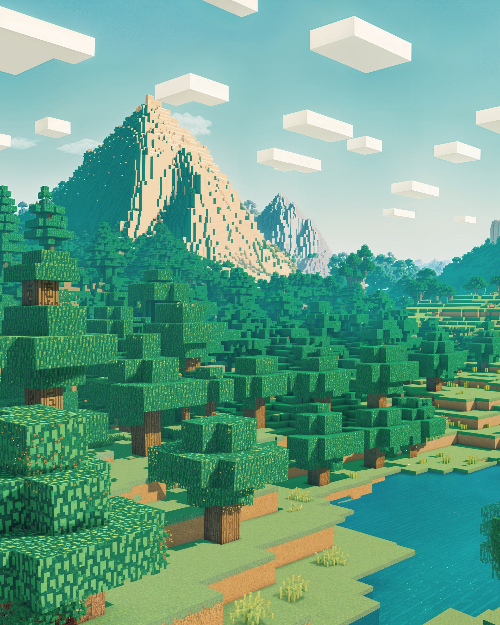Minecraft landscape detail