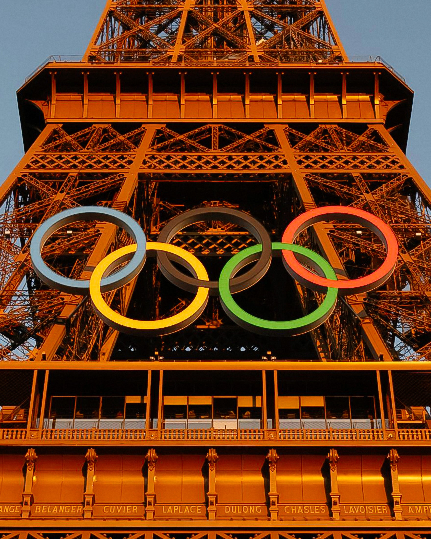 Paris OL 2024, Olympiske ringer - Plakat