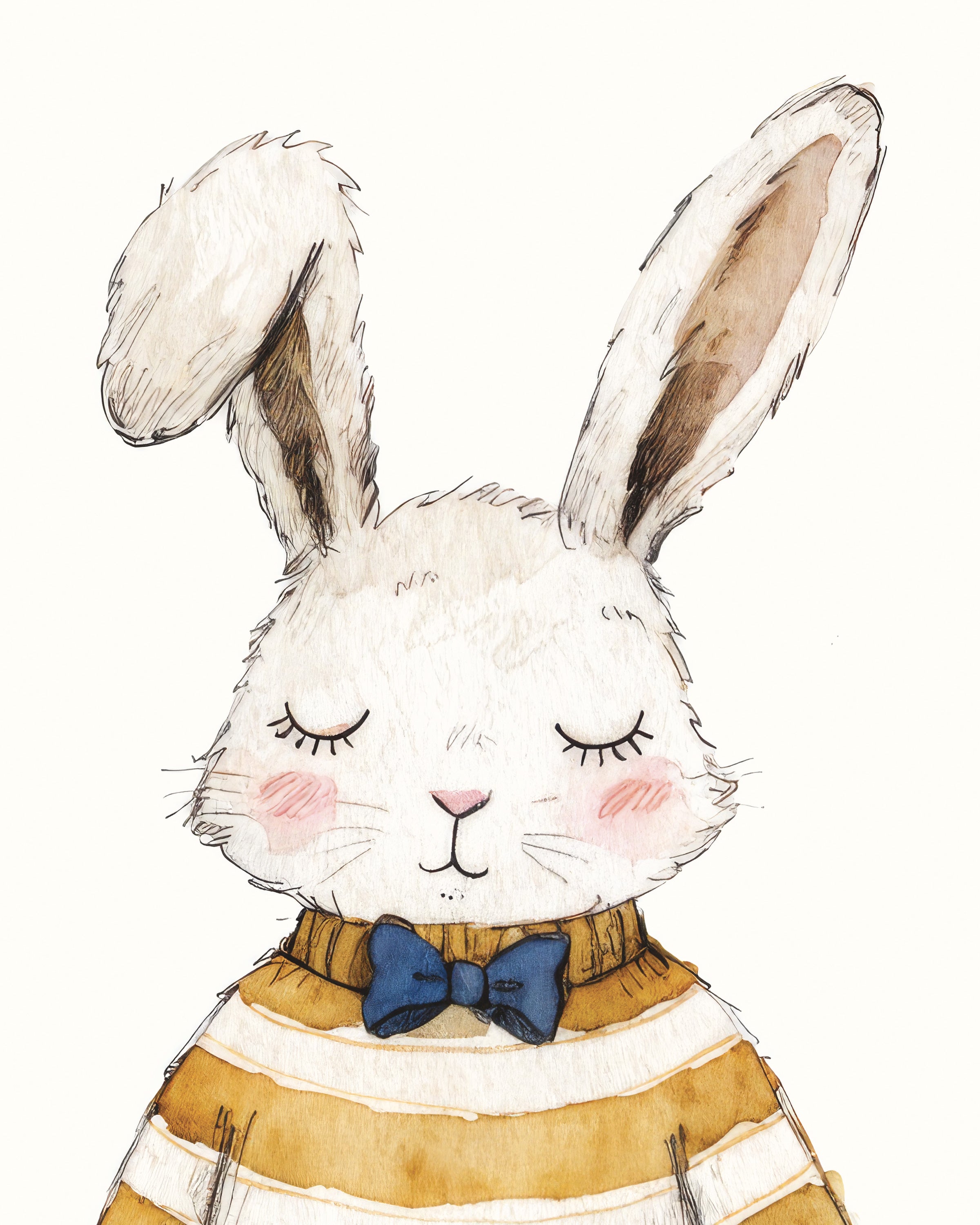 Påskekanin med kurv plakat