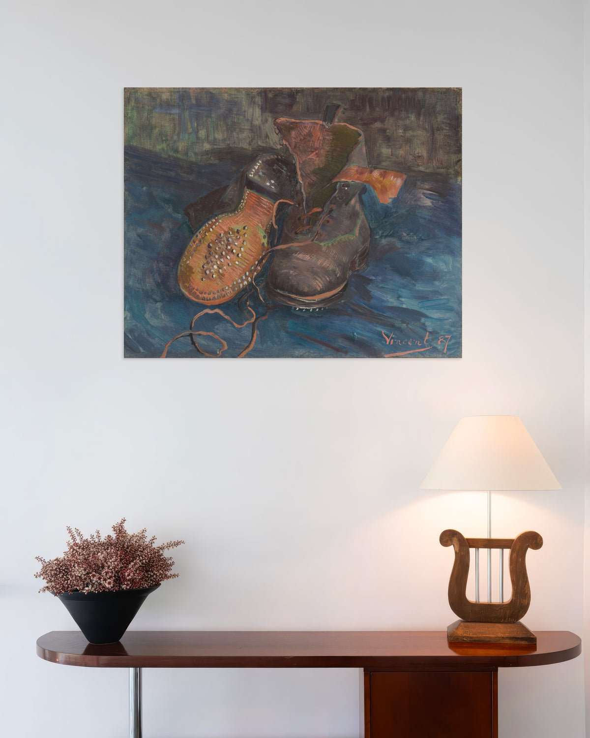 Poster av Et par støvler (1887) av Vincent van Gogh