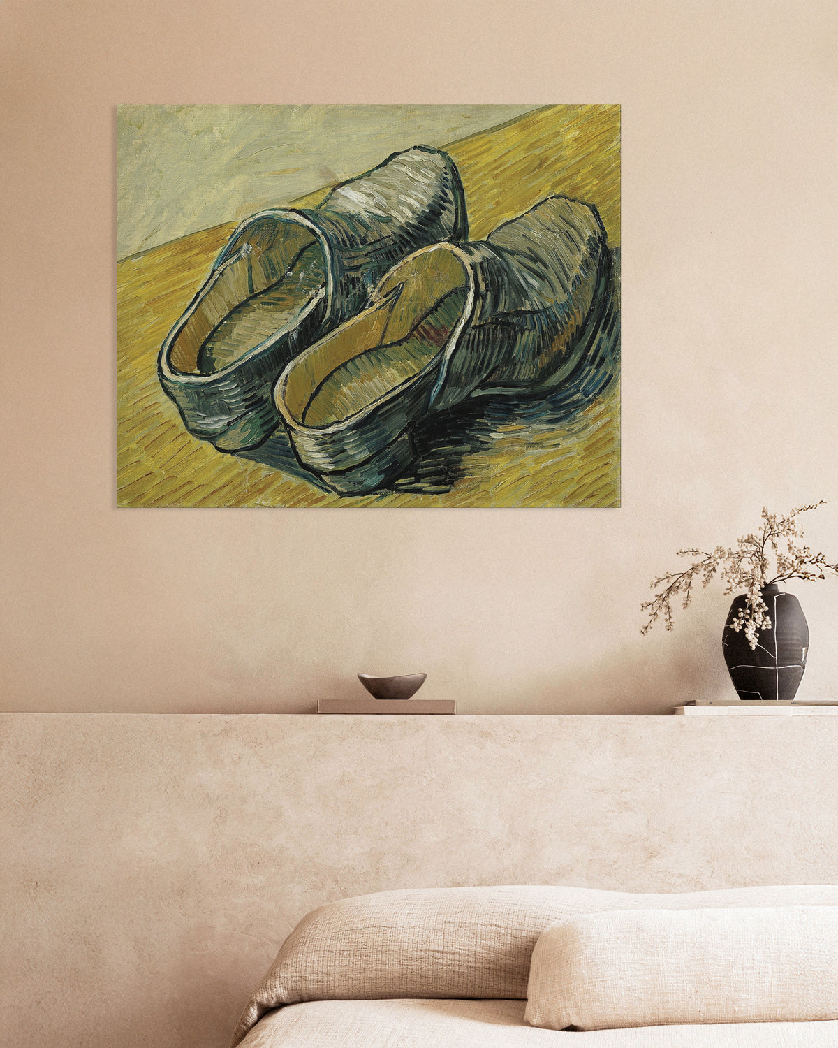Poster av Et par tresko i skinn (1888) av Vincent van Gogh
