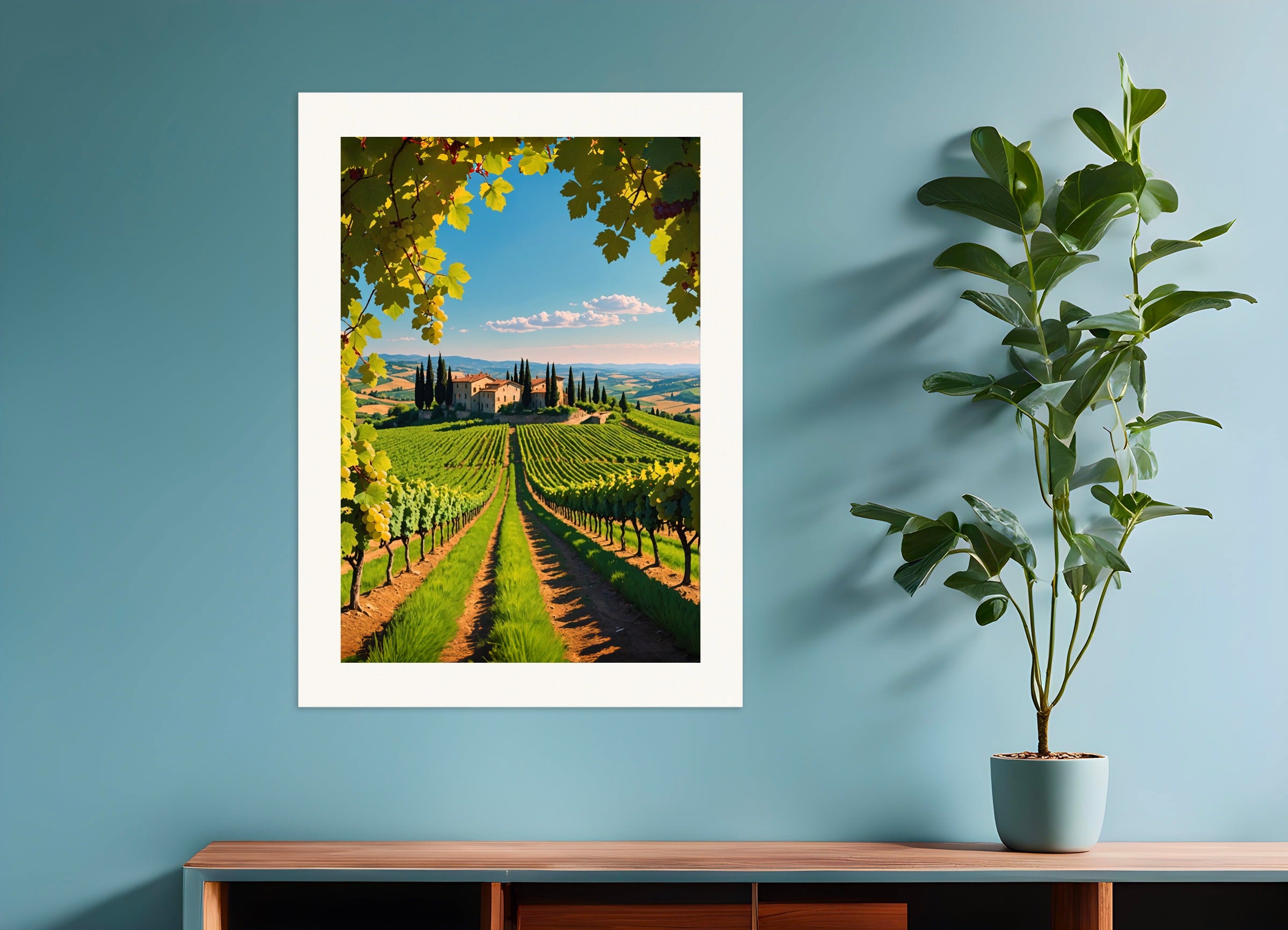 Poster: Vineyard in Tuscany