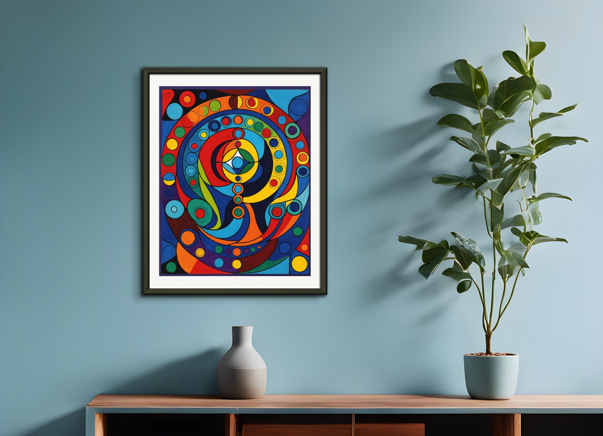 Poster with metal frame: Grand master of 20th century art, chakra