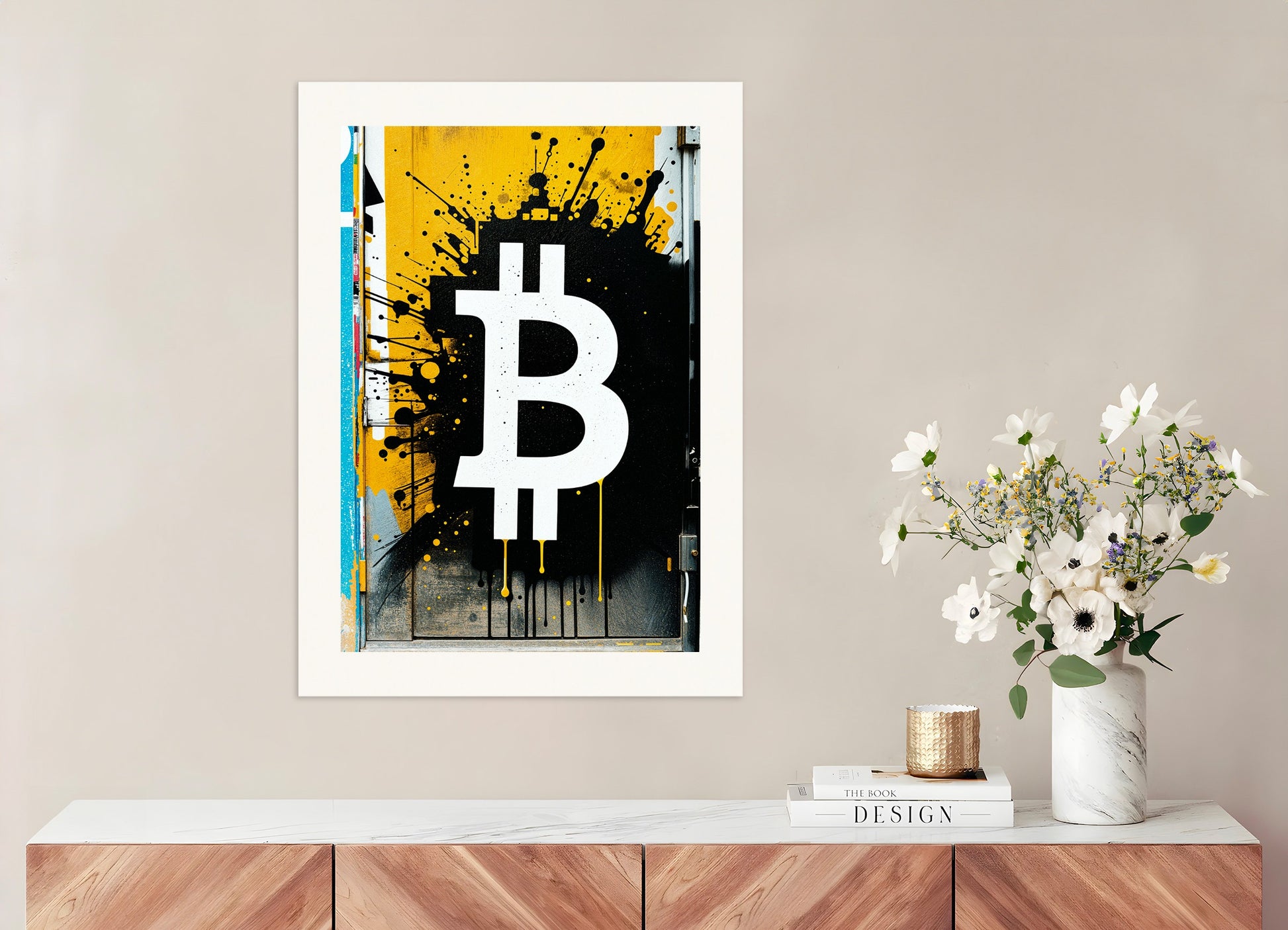 Poster: Bitcoin, Street Art Wall, none