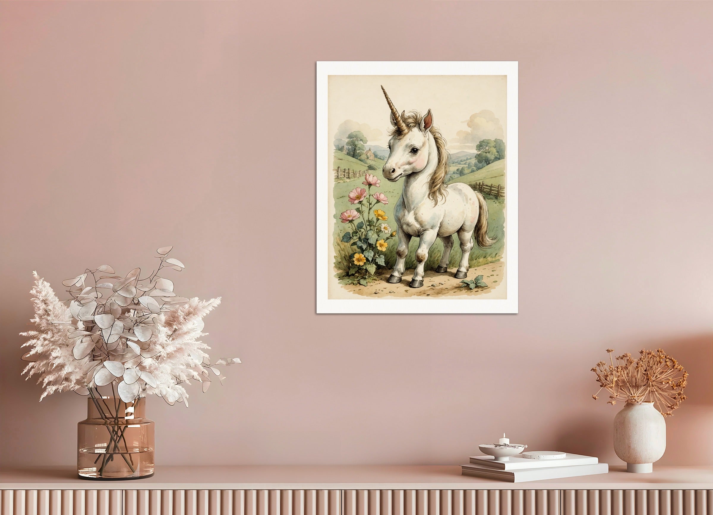 Poster: Beatrix Potter, A baby cute unicorn