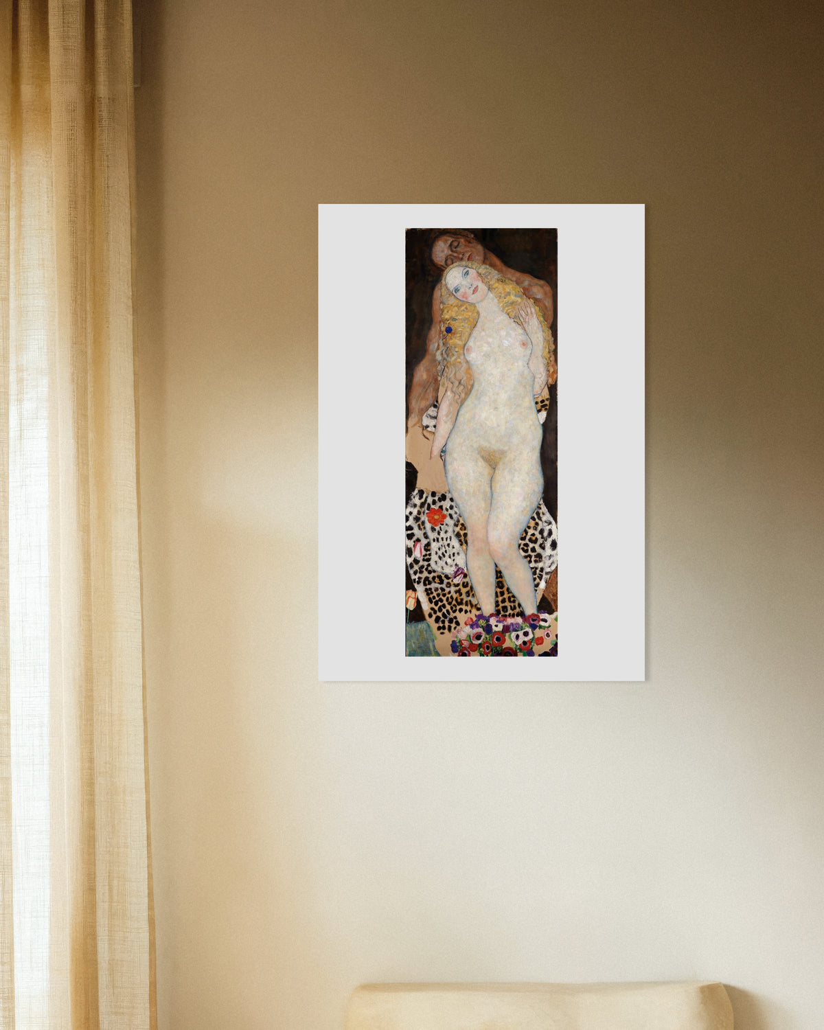 Plakat Adam og Eva (1917–1918) av Gustav Klimt