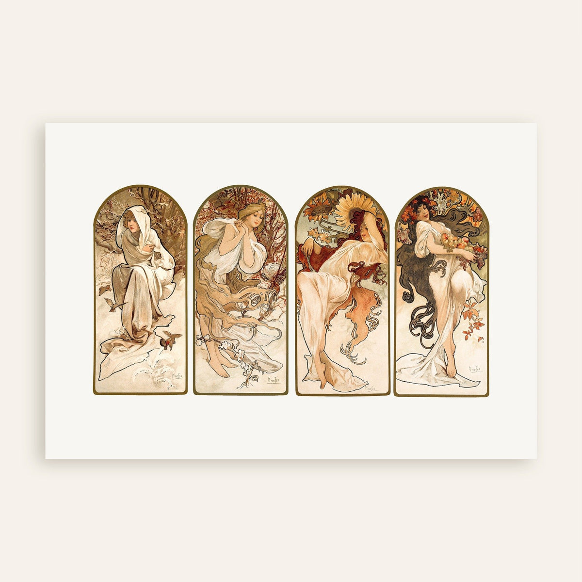 Alfons Mucha - The Seasons (1897) - Print | Posterscape display picture 1