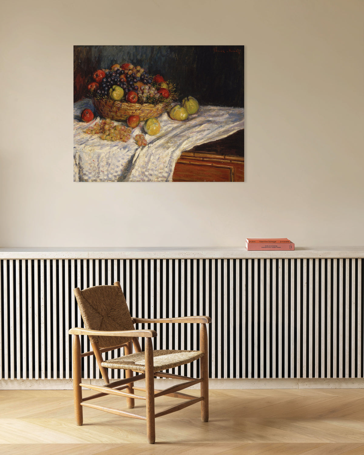 Plakat Epler og druer (1879–1880) av Claude Monet