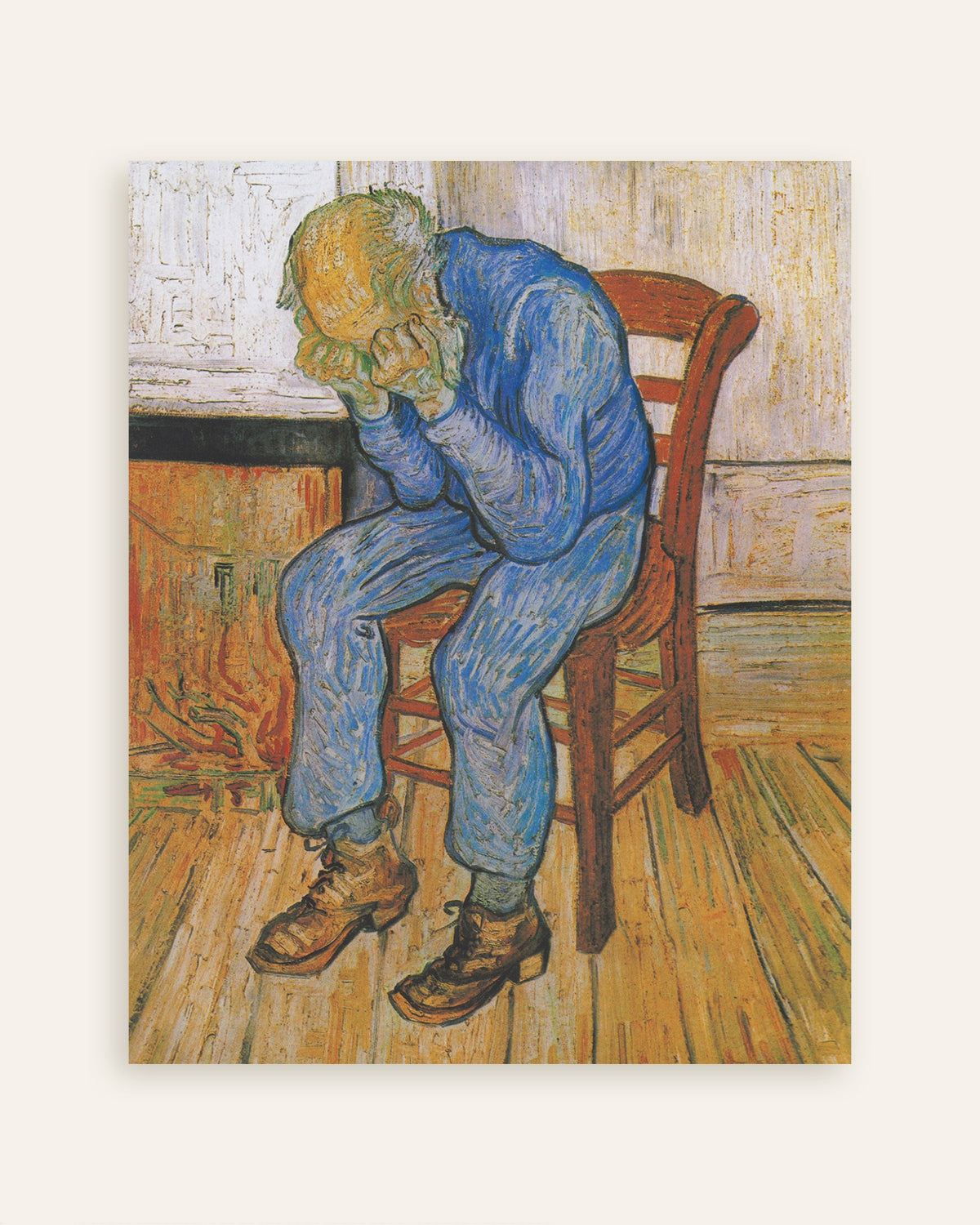 Poster av Ved evighetens port (1890) av Vincent van Gogh, miniatyrbilde