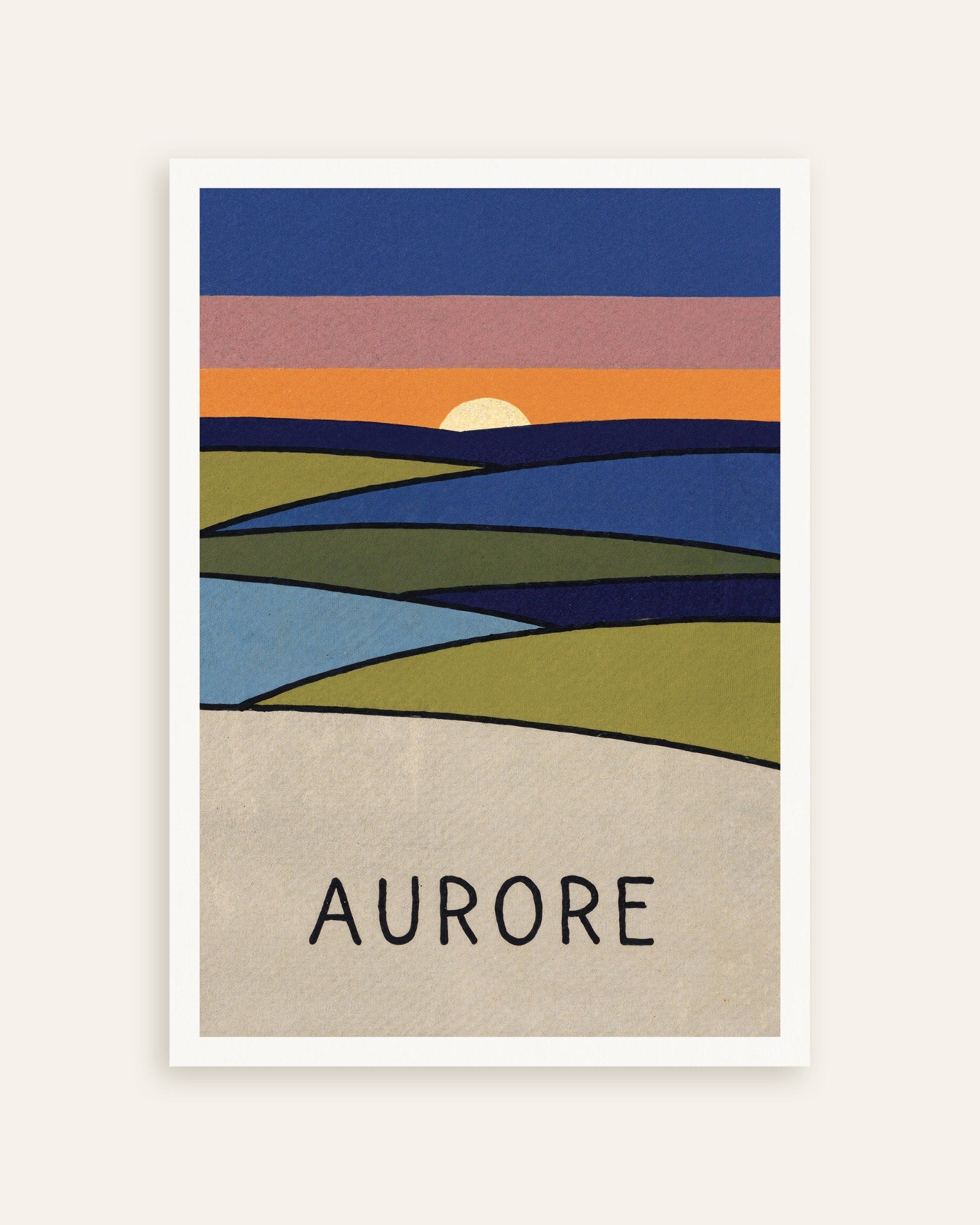 Poster of Aurore - Sunrise Landscape Poster, thumbnail