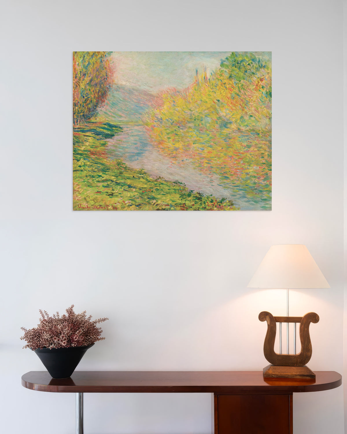 Poster of Autumn at Jeufosse (1884) by Claude Monet