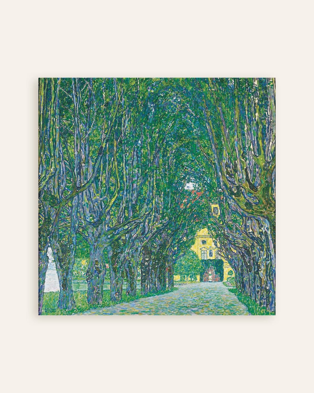Plakat Allé til Schloss Kammer (1912) av Gustav Klimt, miniatyr