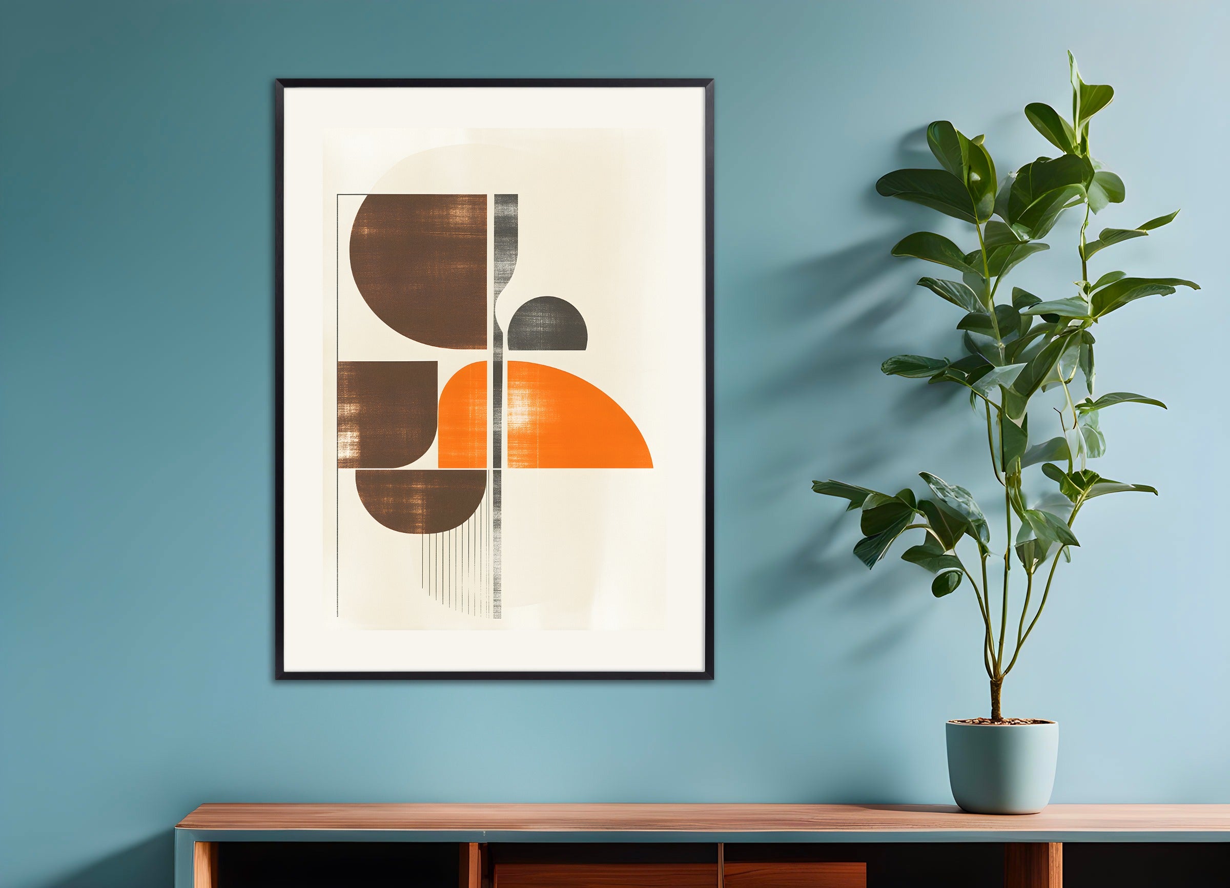 Poster with metal frame: Abstract patterns 02