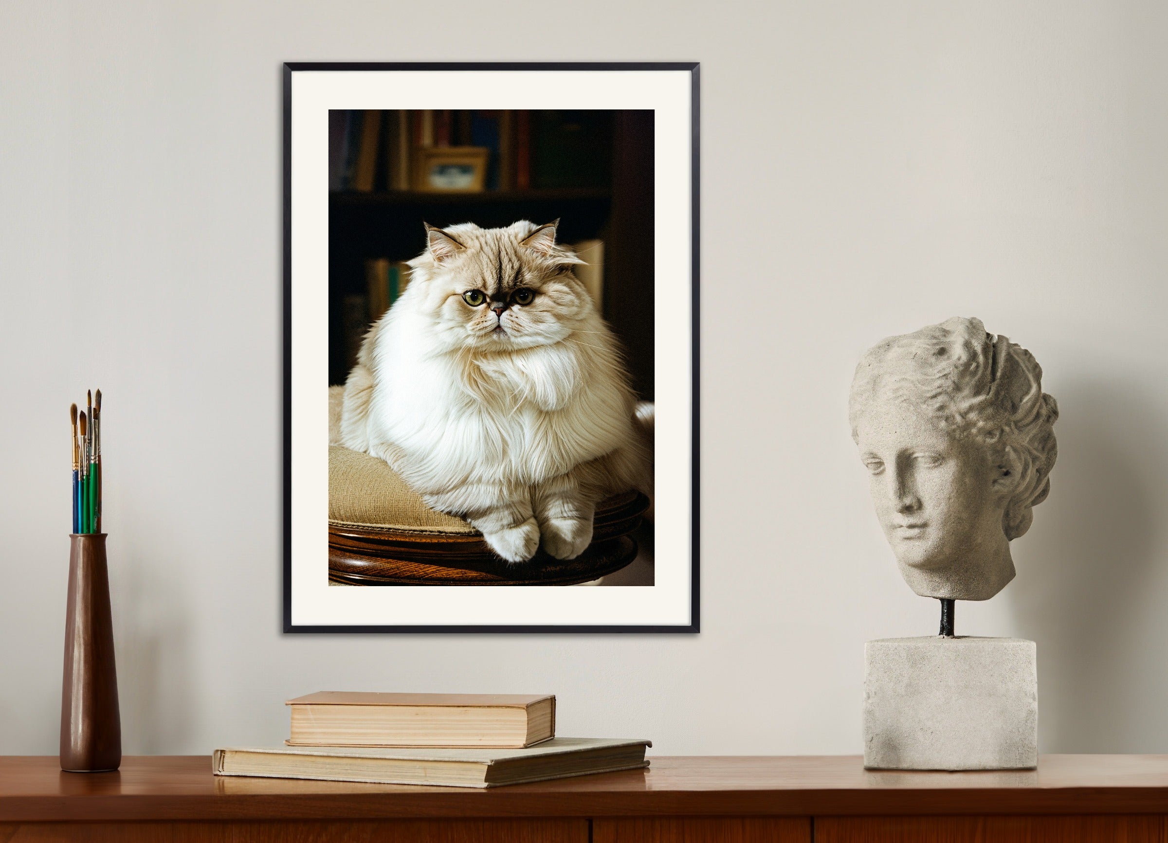 Poster with metal frame: A Persian Cat