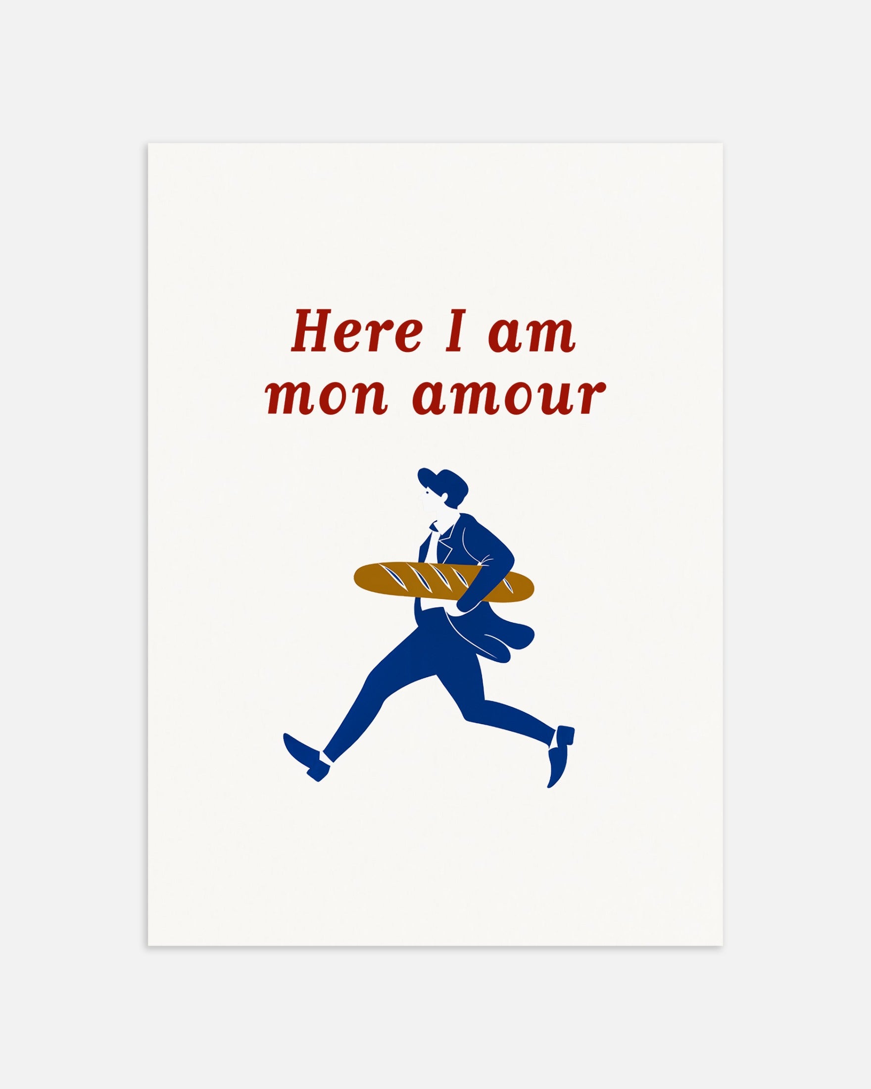 Poster: Here I Am mon Amour - Baguette