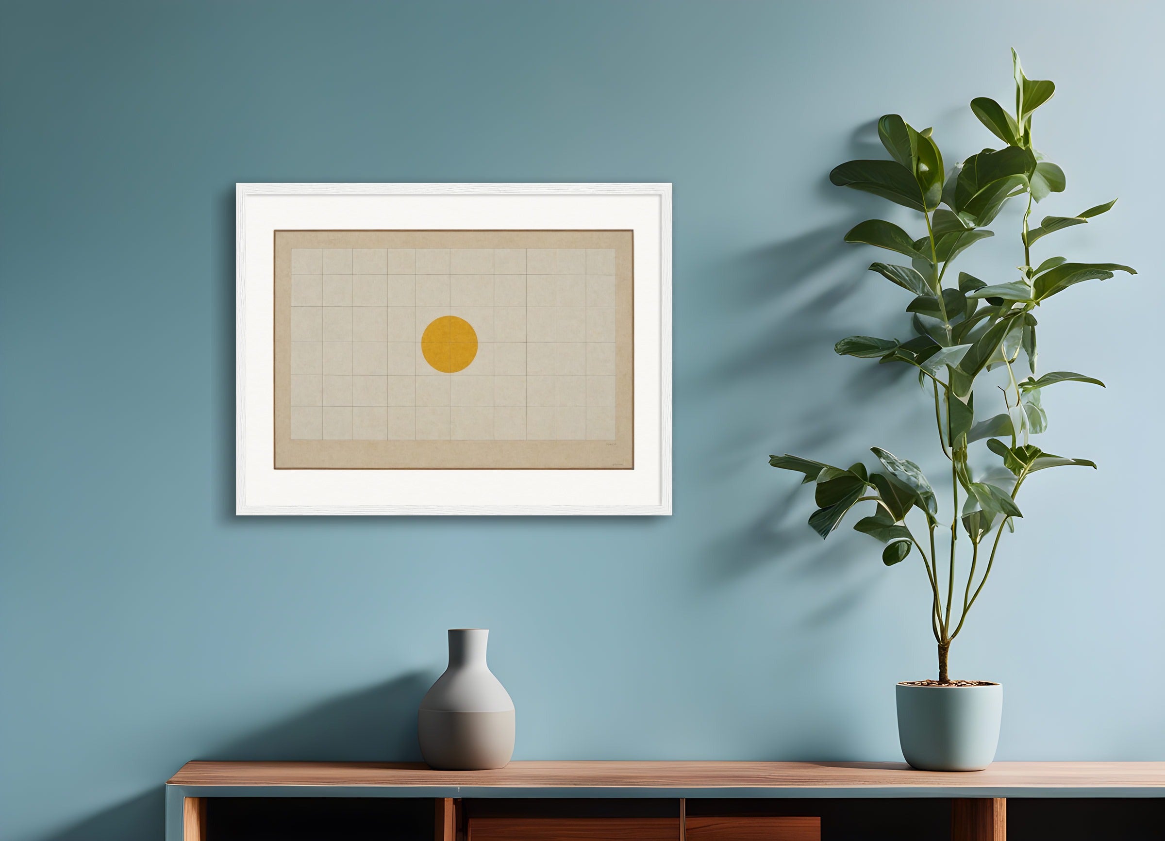 Poster with wood frame: Canadian Abstract Expressionism, Sun