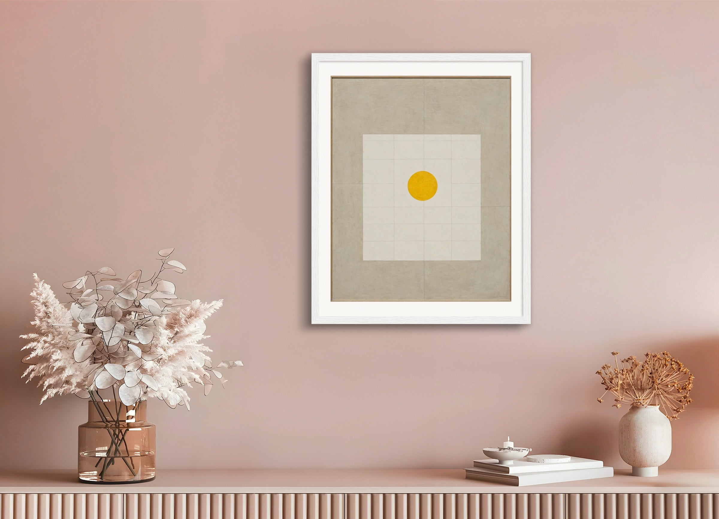 Poster with wood frame: Canadian Abstract Expressionism, Sun