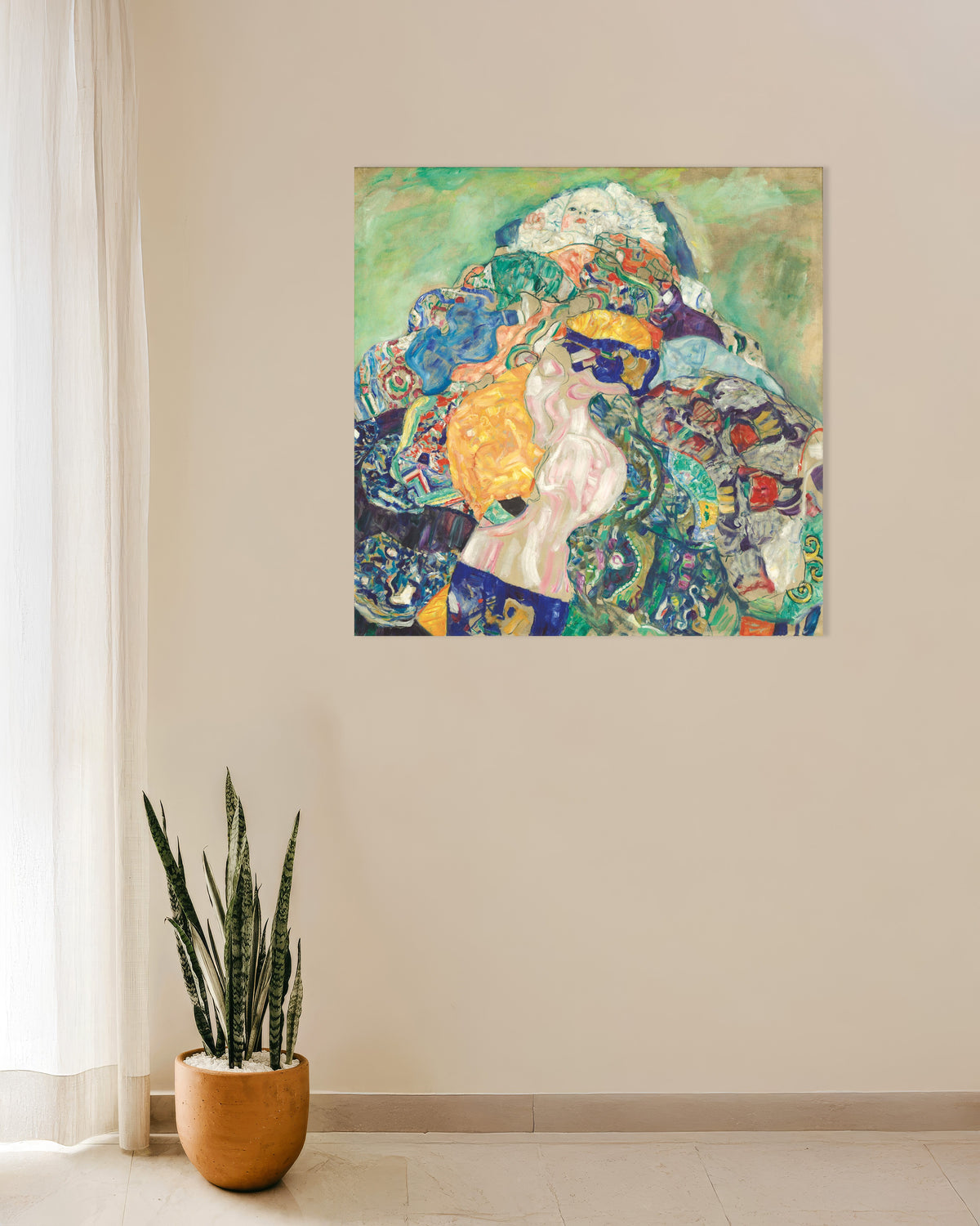 Plakat Baby (Vugge) (1917–1918) av Gustav Klimt