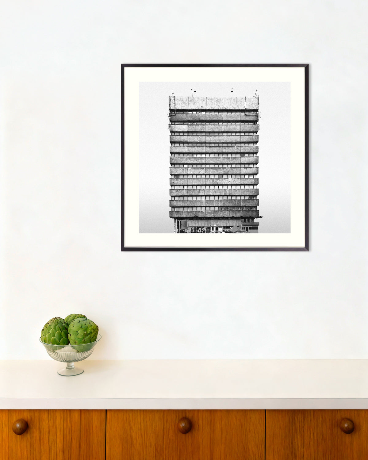 Poster of Banded Office Tower, with metal frame