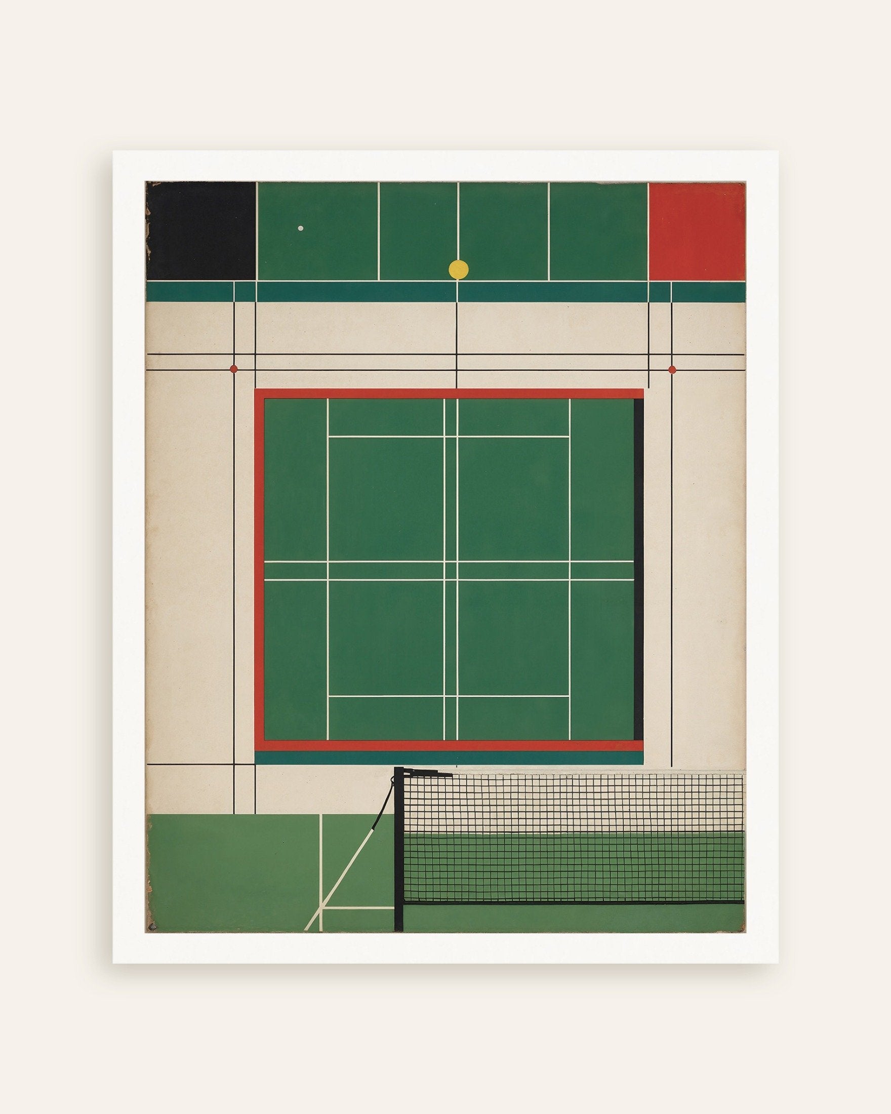 Poster of Bauhaus art, Tennis sport - Poster, thumbnail