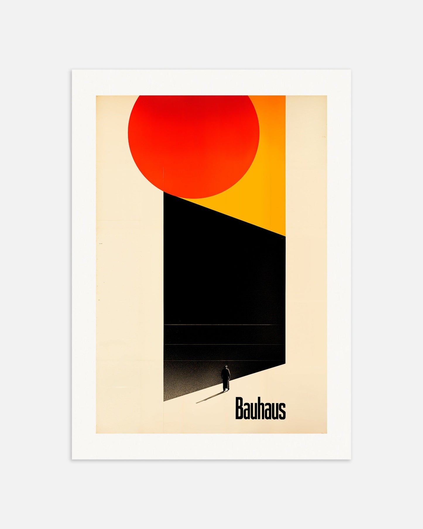 Poster of Bauhaus poster, facing the unknown, thumbnail