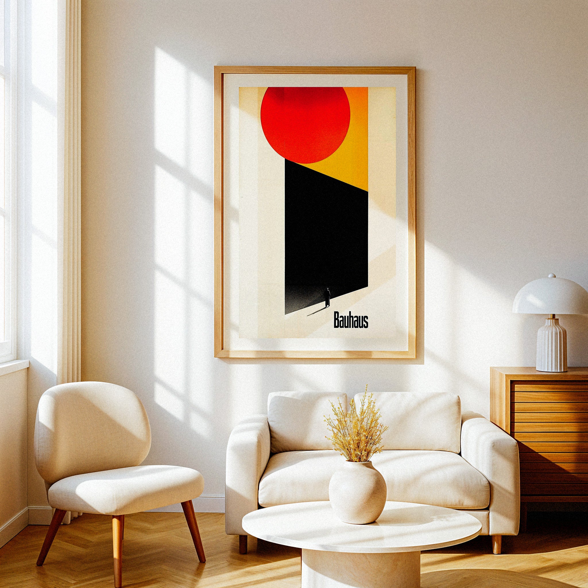 Bauhaus poster, facing the unknown