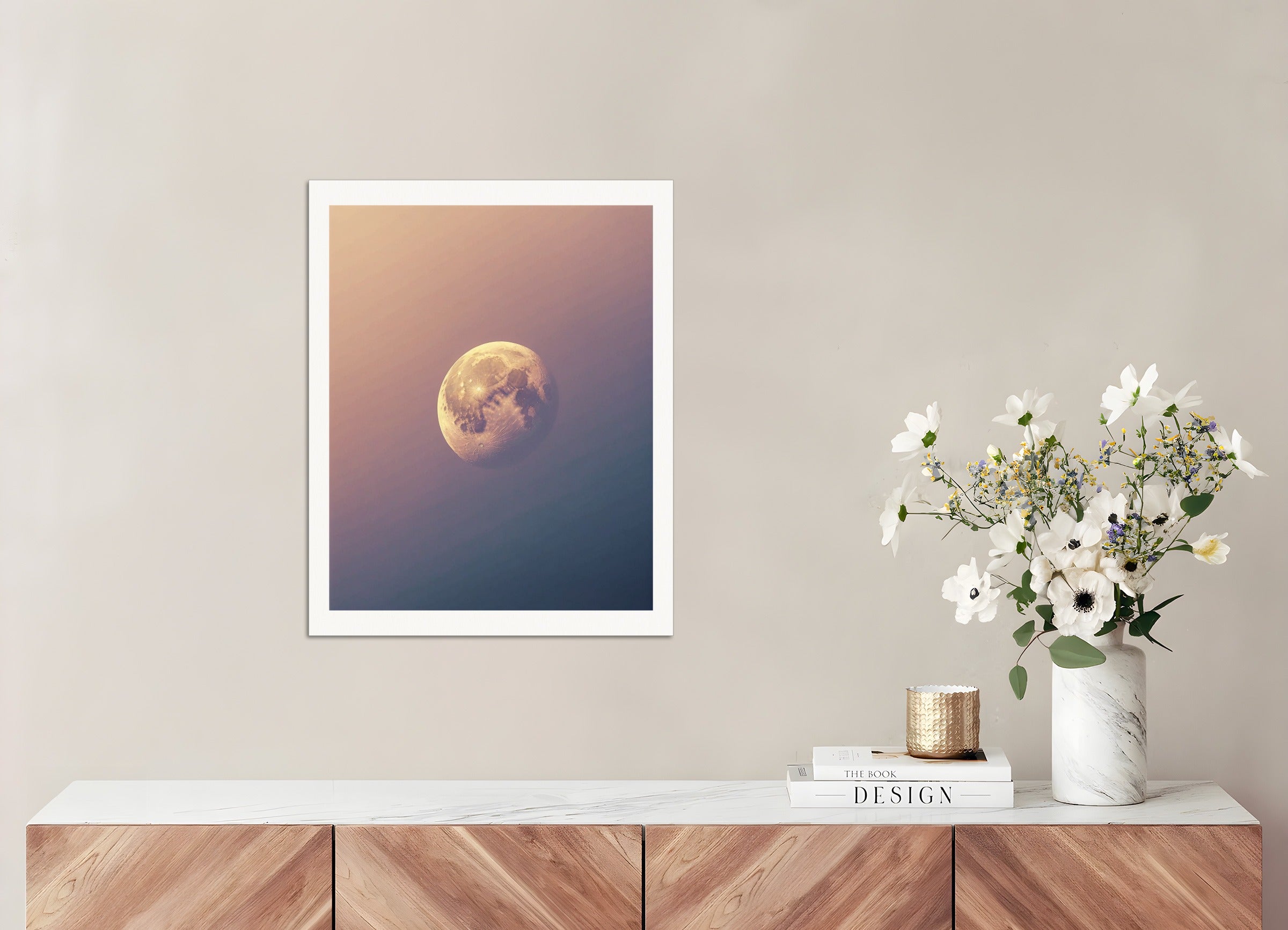 Poster: Soothing Abstract Gradients, Moon