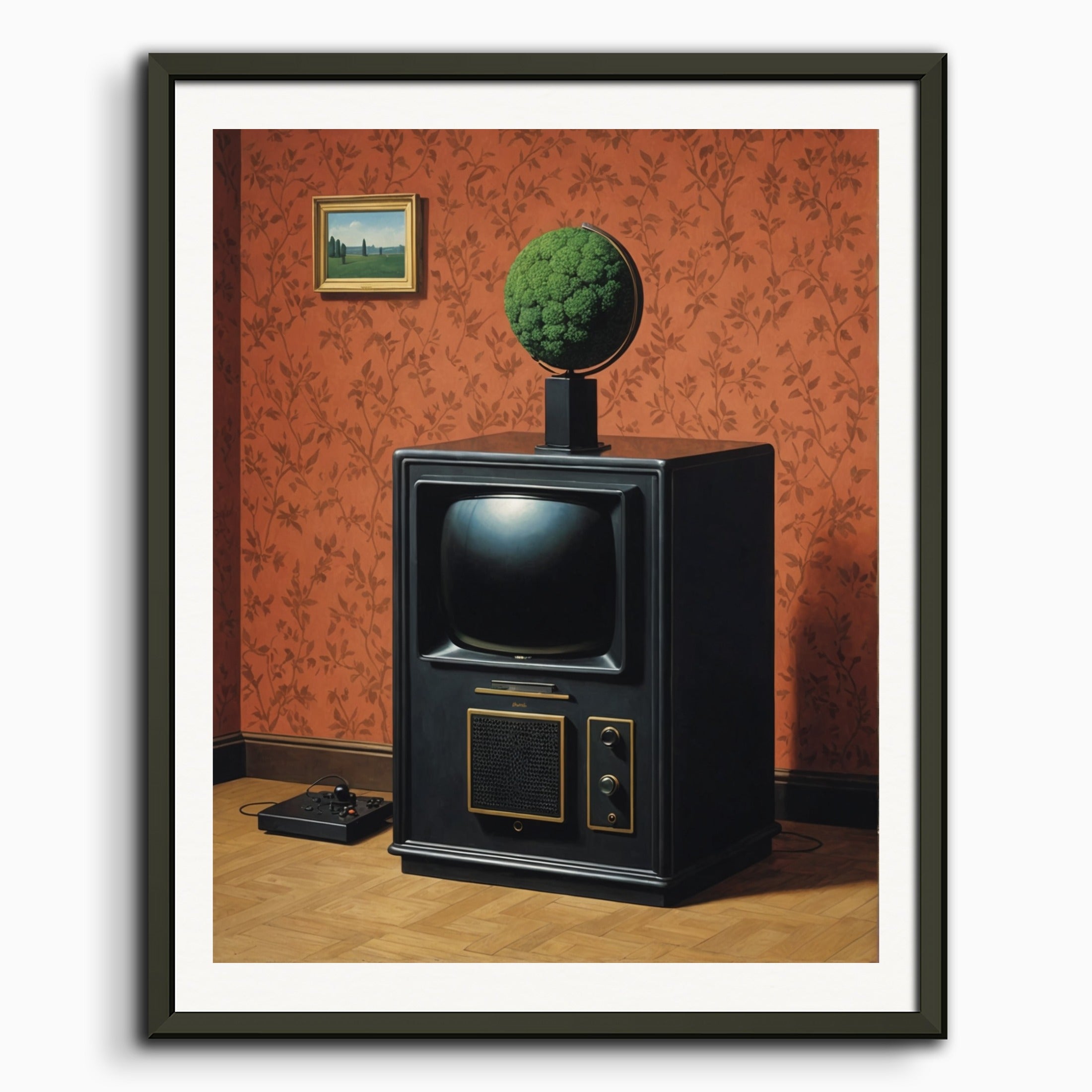 Poster: Belgian surrealism, Video game console