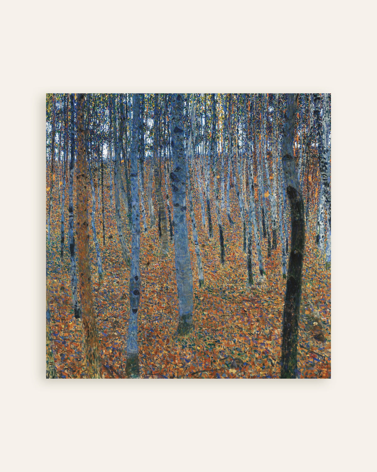 Plakat Bøkeskog I (1902) av Gustav Klimt, miniatyr