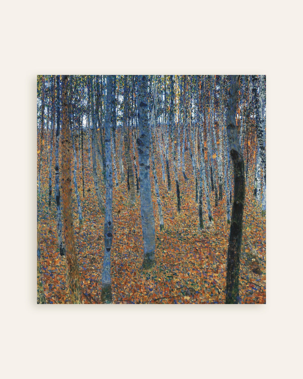Plakat Bøkeskog I (1902) av Gustav Klimt, miniatyr