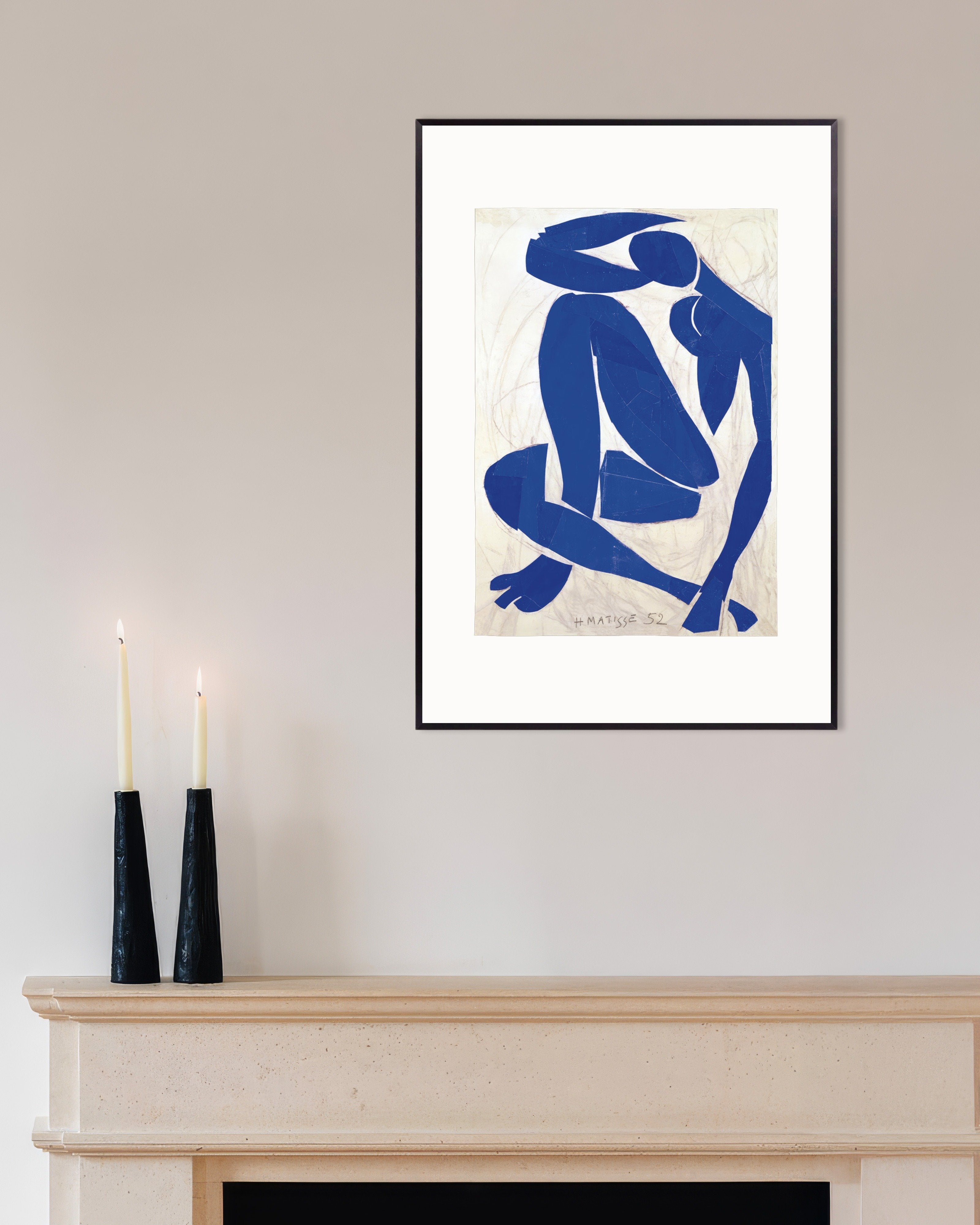 Matisse Blue Nude IV 1952 Art Poster | Posterscape