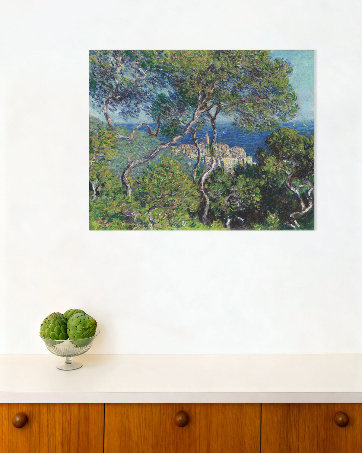 Poster of Bordighera (1884) by Claude Monet