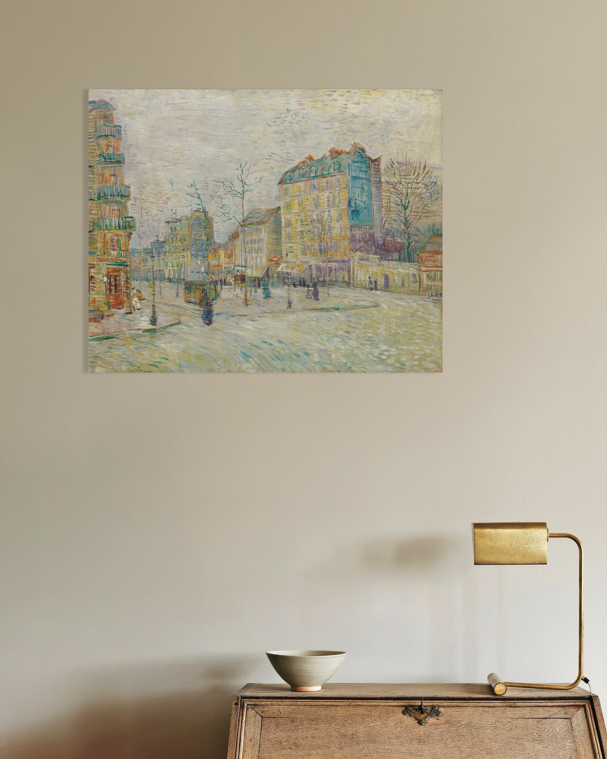 Poster av Boulevard de Clichy (1887) av Vincent van Gogh