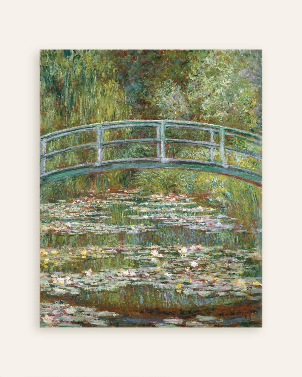 Poster of Bridge over a Pond of Water Lilies (1899) by Claude Monet, thumbnail