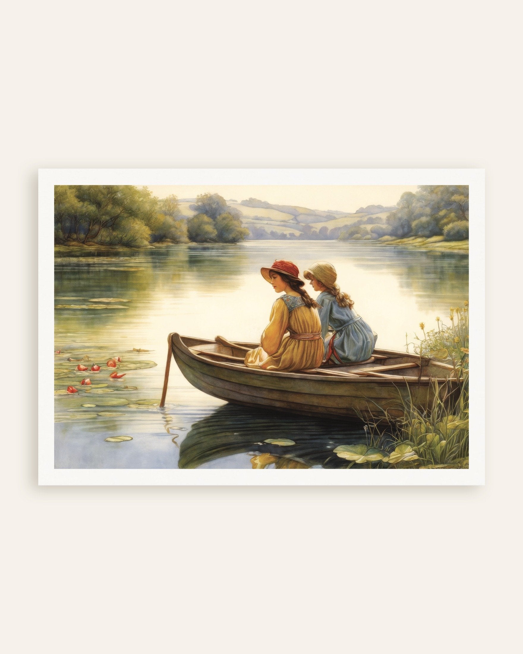 Poster of British natural and poetic illustrations, Lake - Poster, thumbnail
