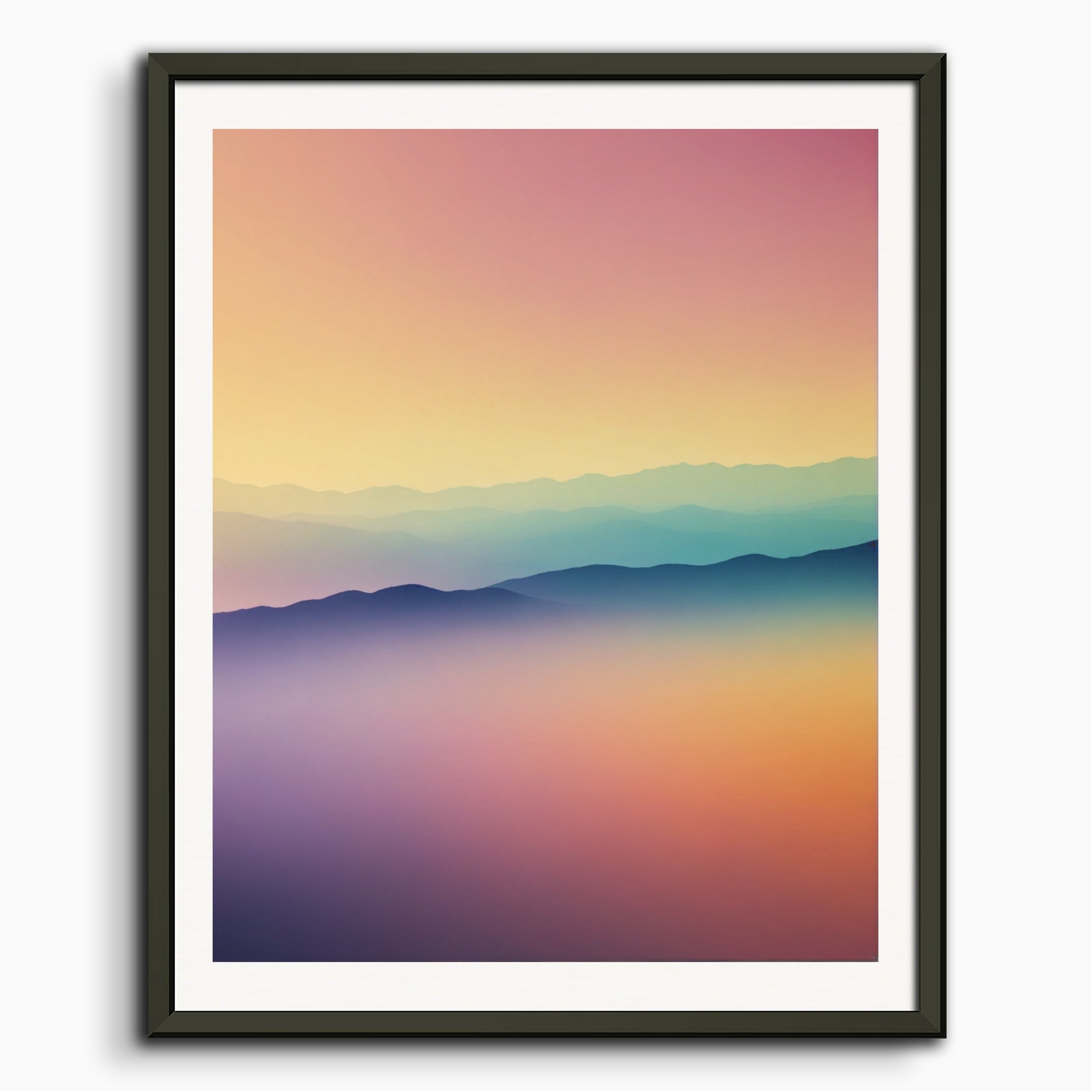 Poster: Soothing Abstract Gradients, Snowboard 