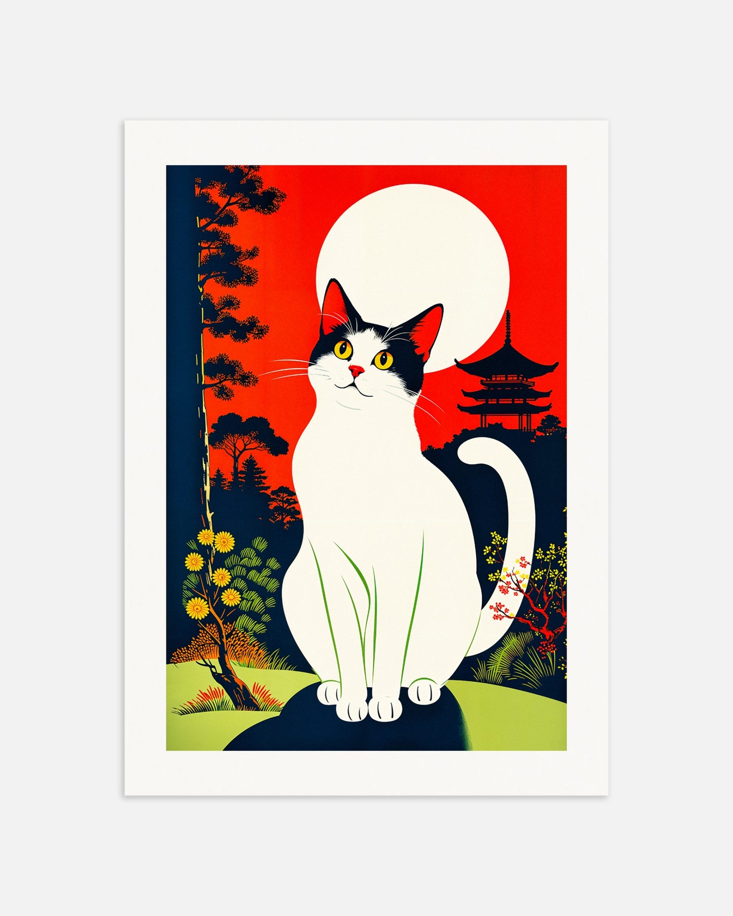 Poster: The Cat and the Moon, none